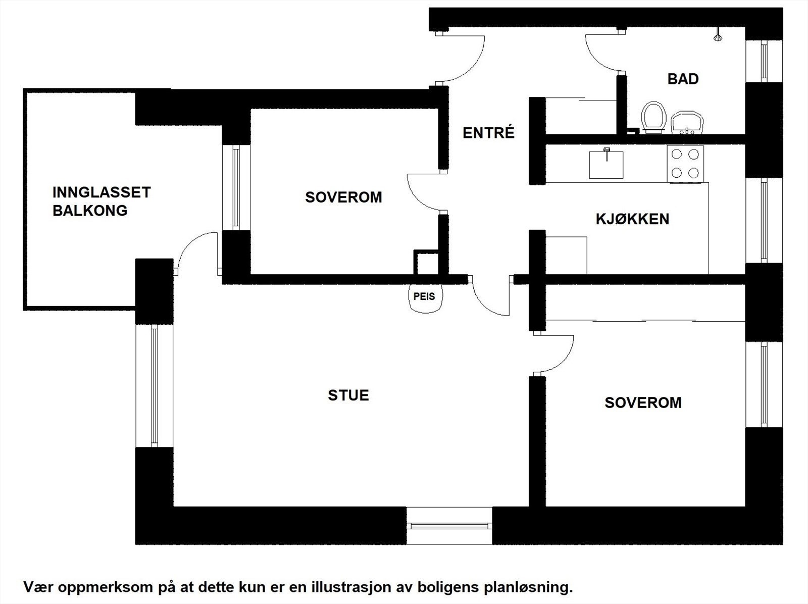 Plantegning Galleribilde