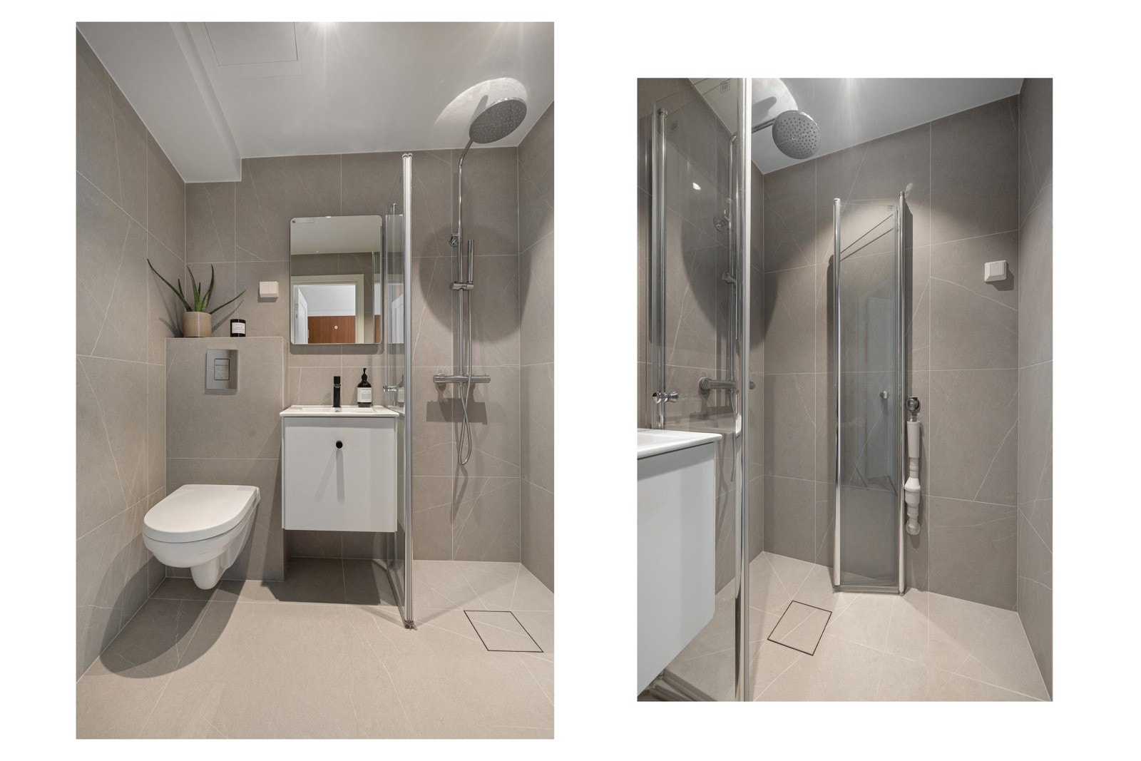 Totaloppusset i 2023 med ny isolasjon, membran, nytt sluk og nytt gulv med varmekabler Galleribilde