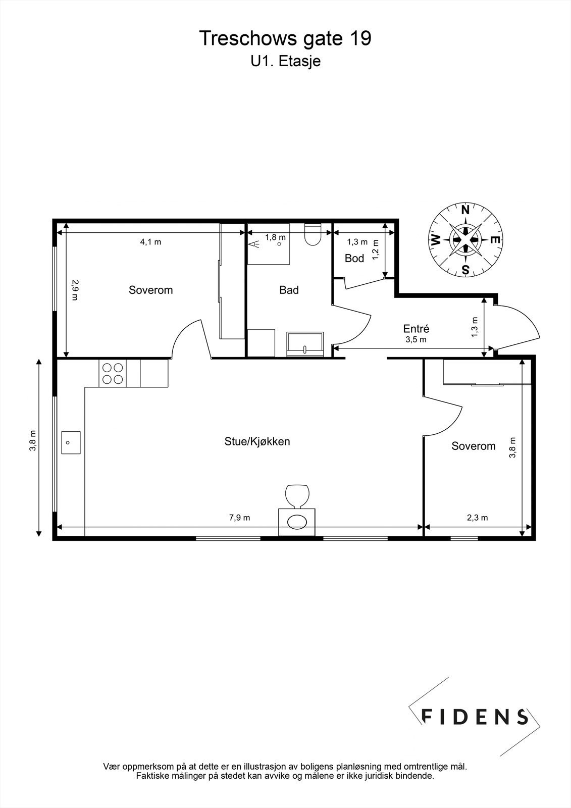 Plantegning Galleribilde