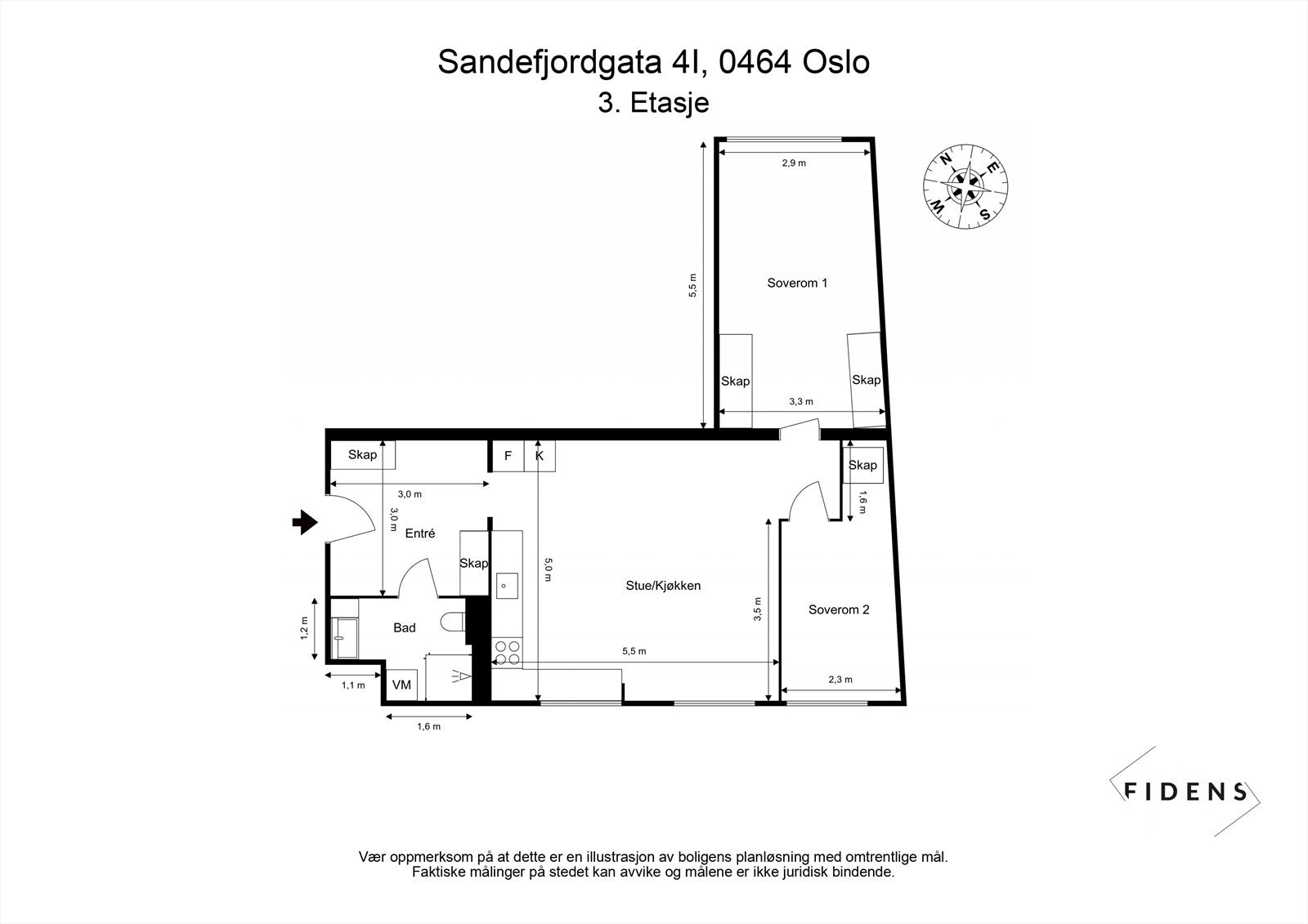 Plantegning Galleribilde