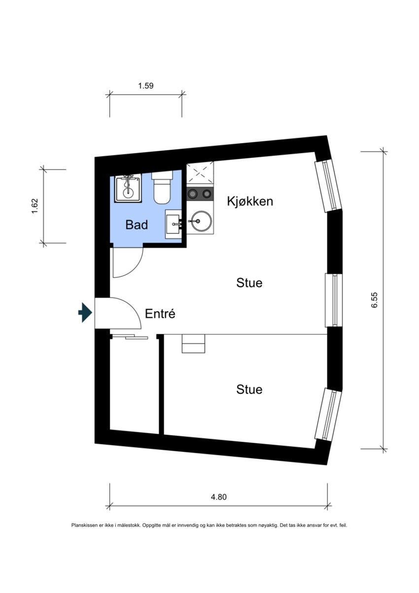 Plantegning. Galleribilde