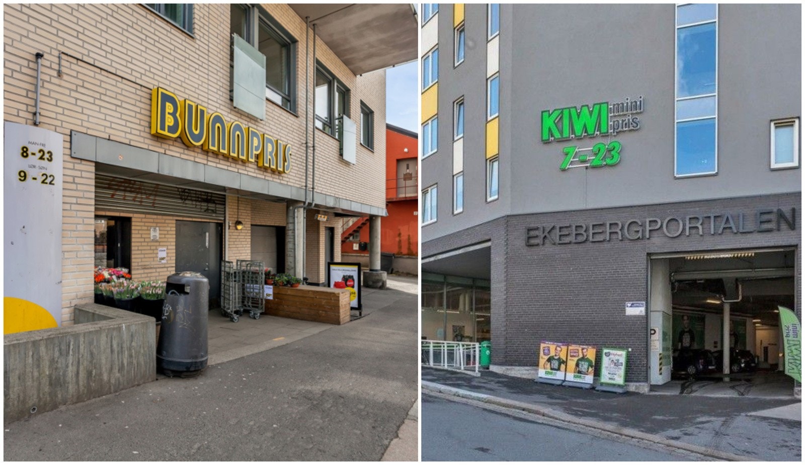 Fra leiligheten er det kort vei til både søndagsåpne Bunnpris og Kiwi Galleribilde