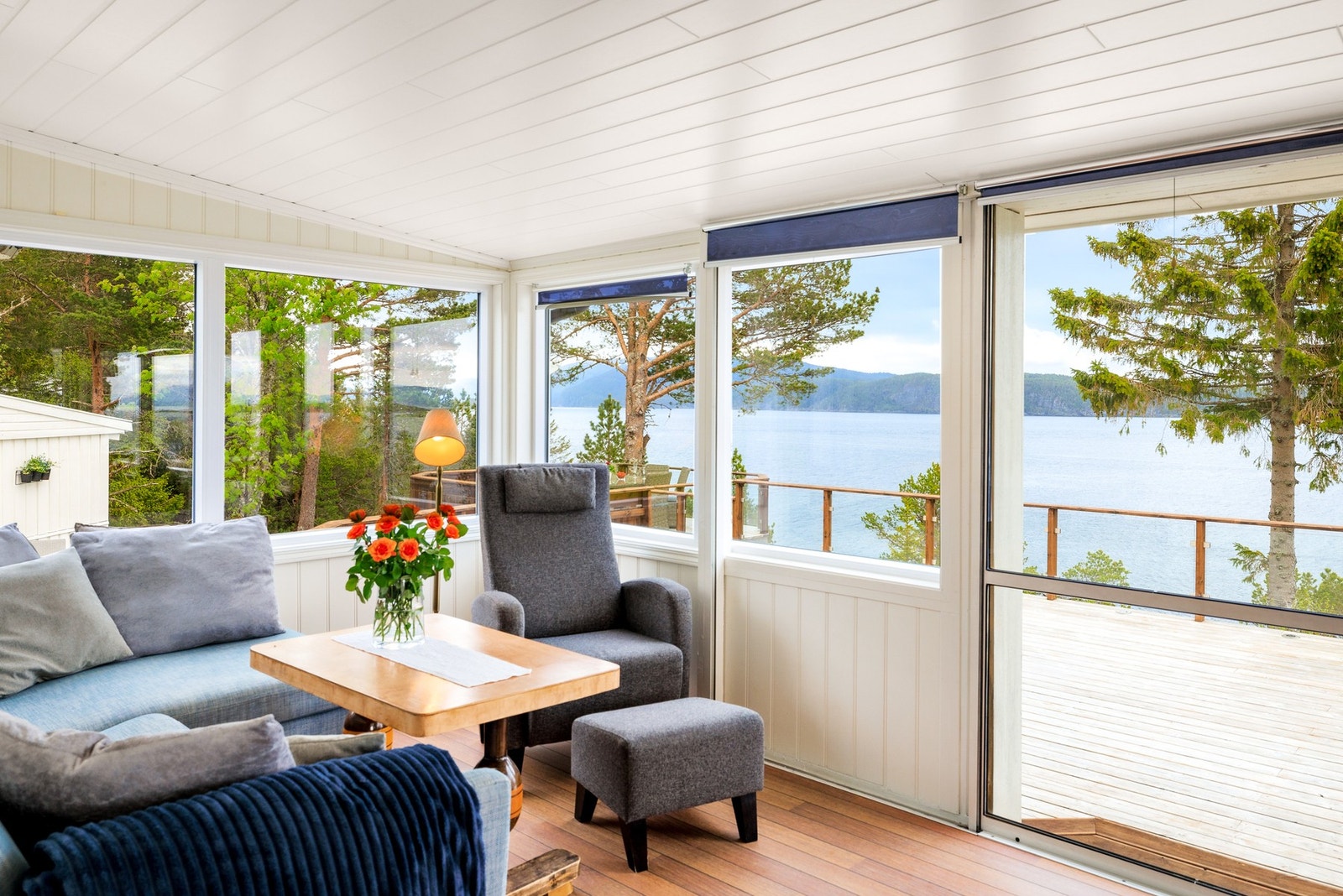 Her er det fint å trekke seg tilbake på varme sommerdager og lune høstkvelder Galleribilde