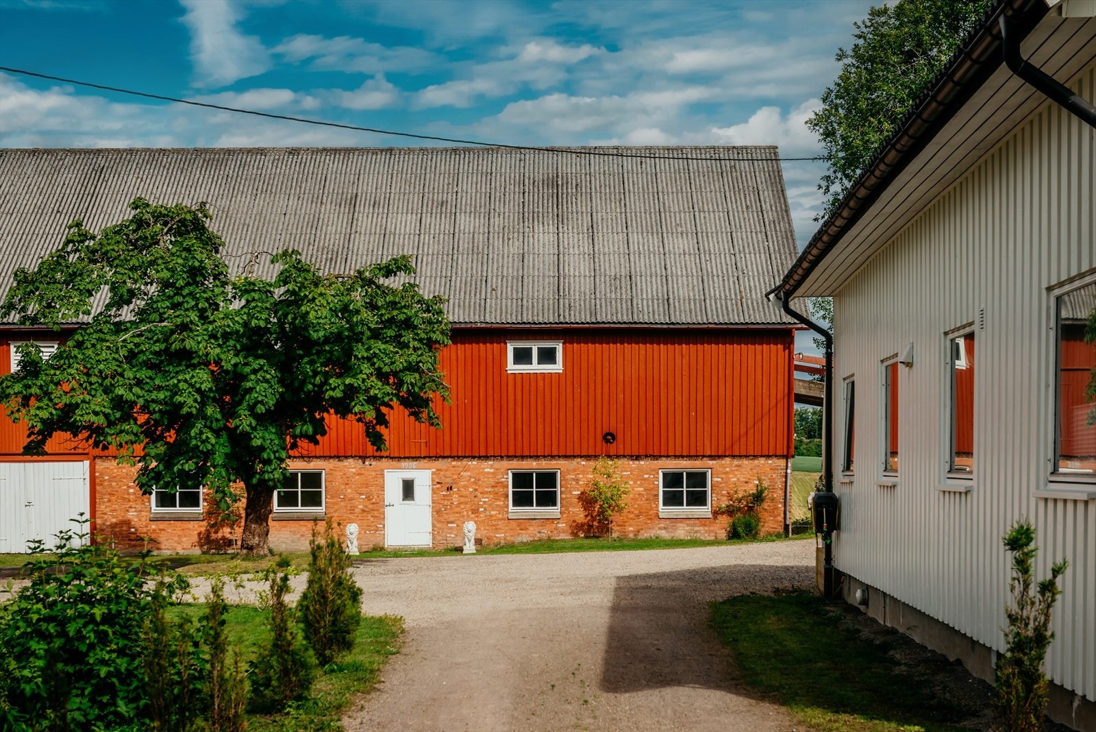 Tomten er meget godt opparbeidet og her kan hester, hunder og barn ha en fantastisk tilværelse Galleribilde