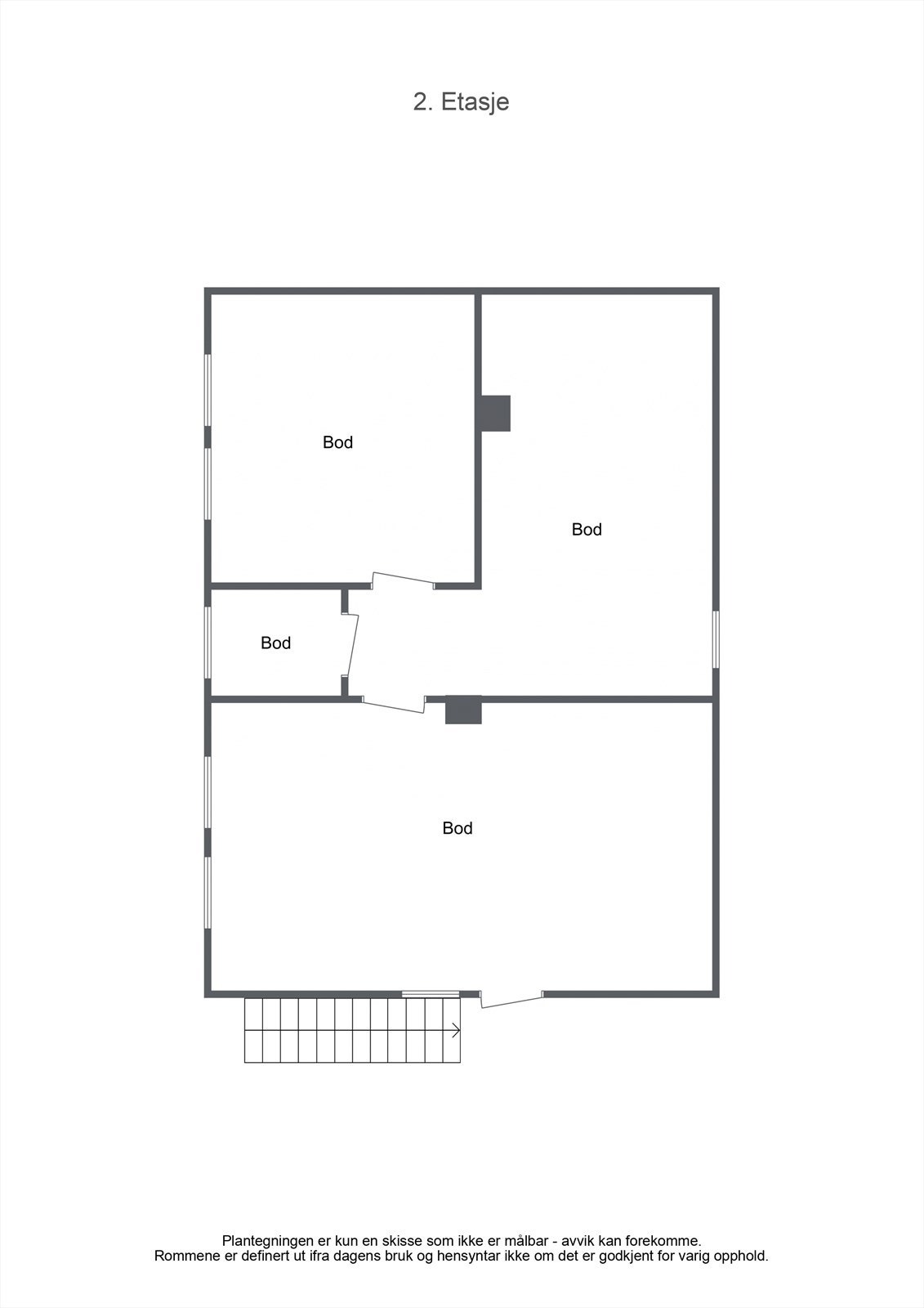 I andre etasje (loft) er det masse lagring Galleribilde