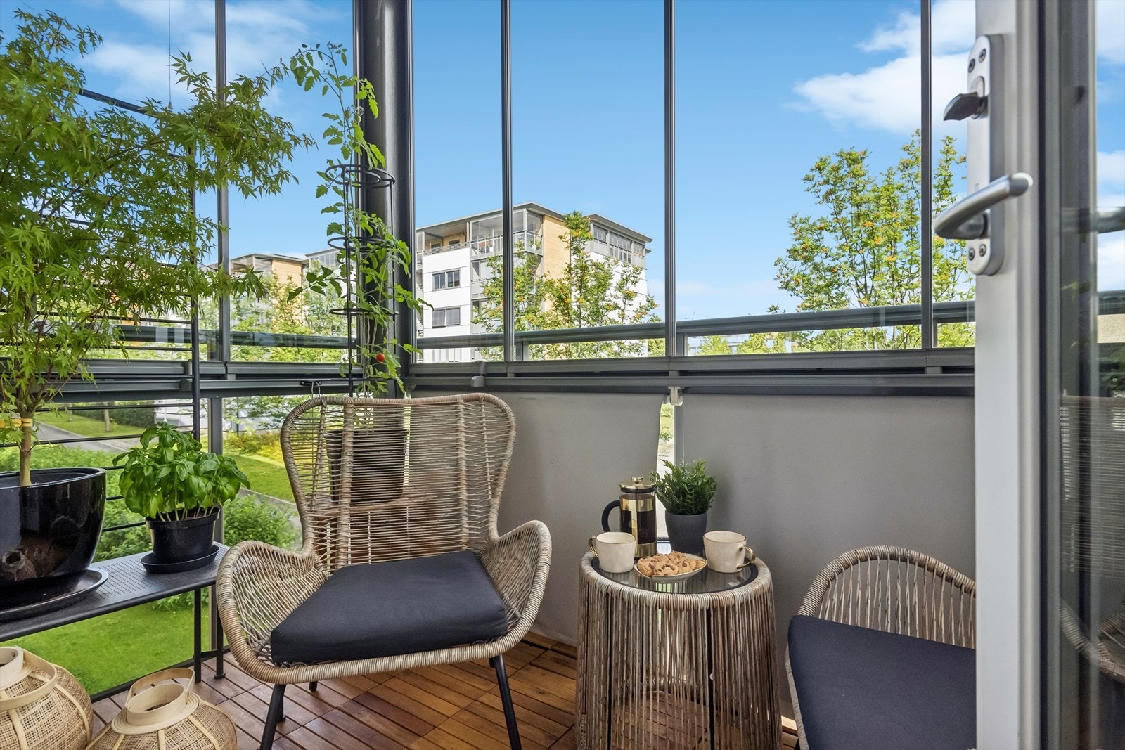 Her kan du nyte morgenkaffen. Galleribilde