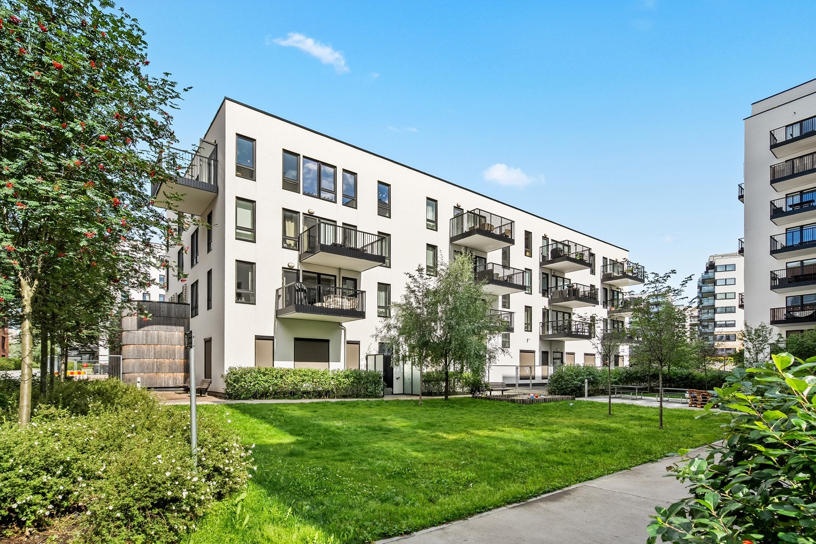 Bygget er oppført i 2018 og holder en gjennomgående god standard. Galleribilde