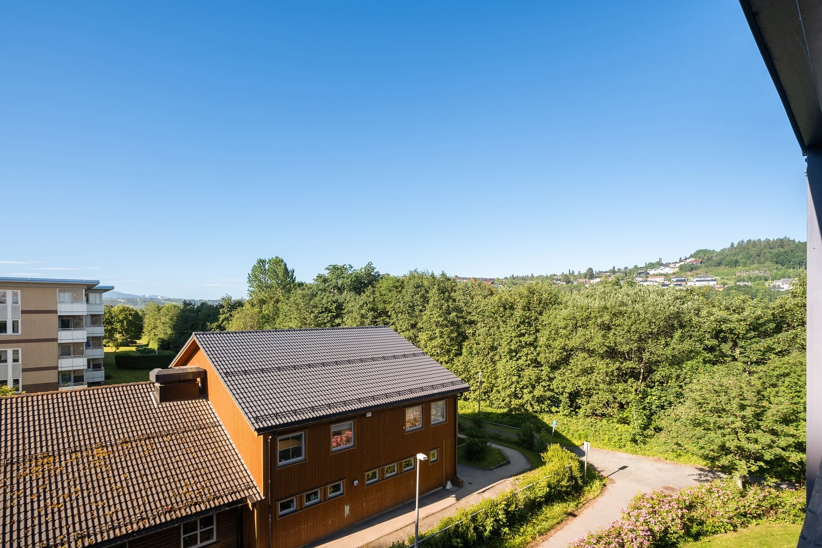 Flotte utsiktsforhold fra balkongen. Galleribilde