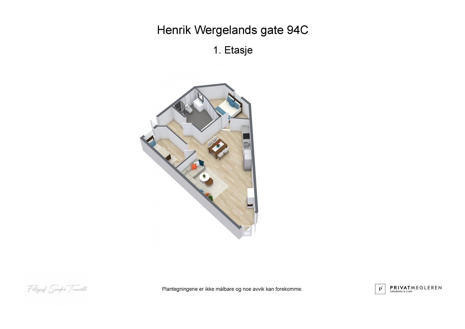 3D - plantegning Galleribilde