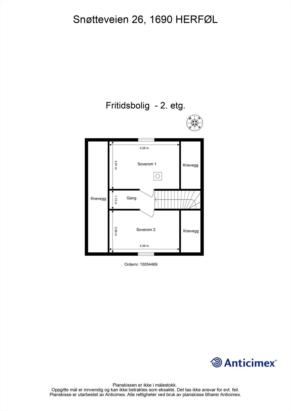 Veiledende skisse av loftsetasje. Galleribilde
