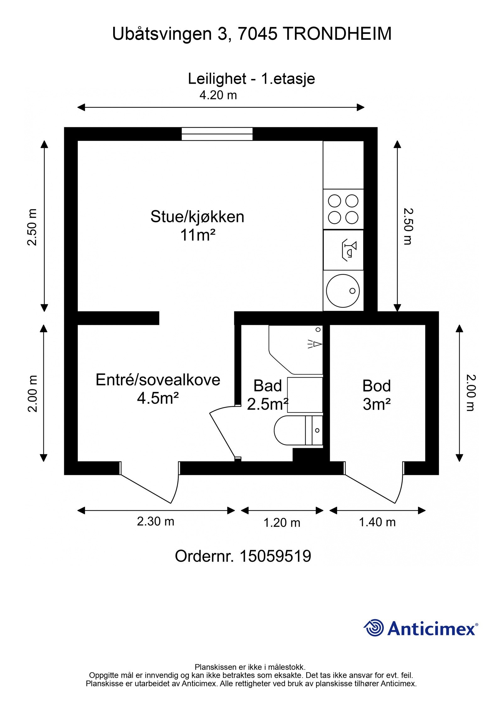 Gjør deg kjent med leilgheten før vi går videre. Galleribilde