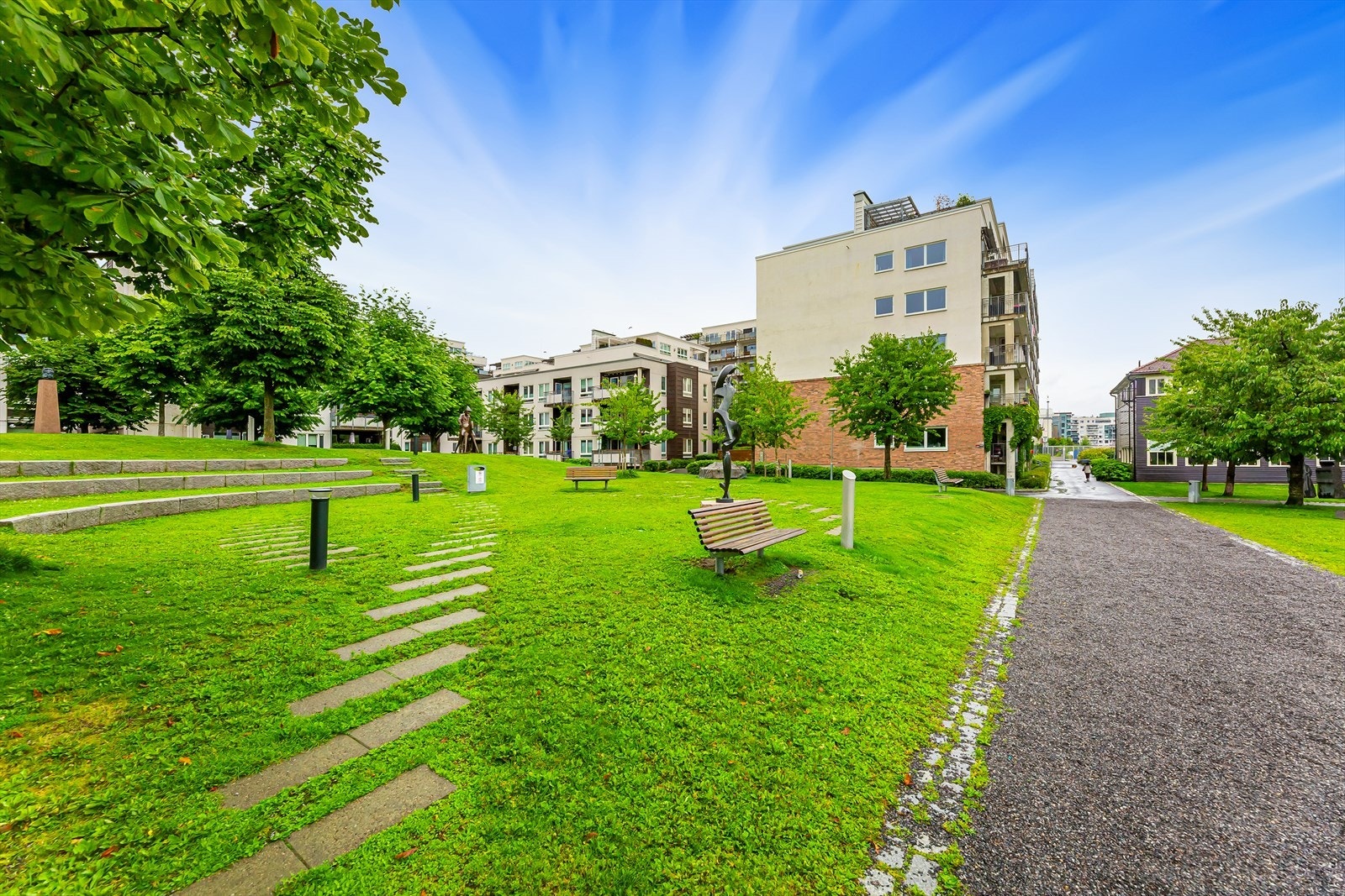 Etablert område under vekst. Galleribilde