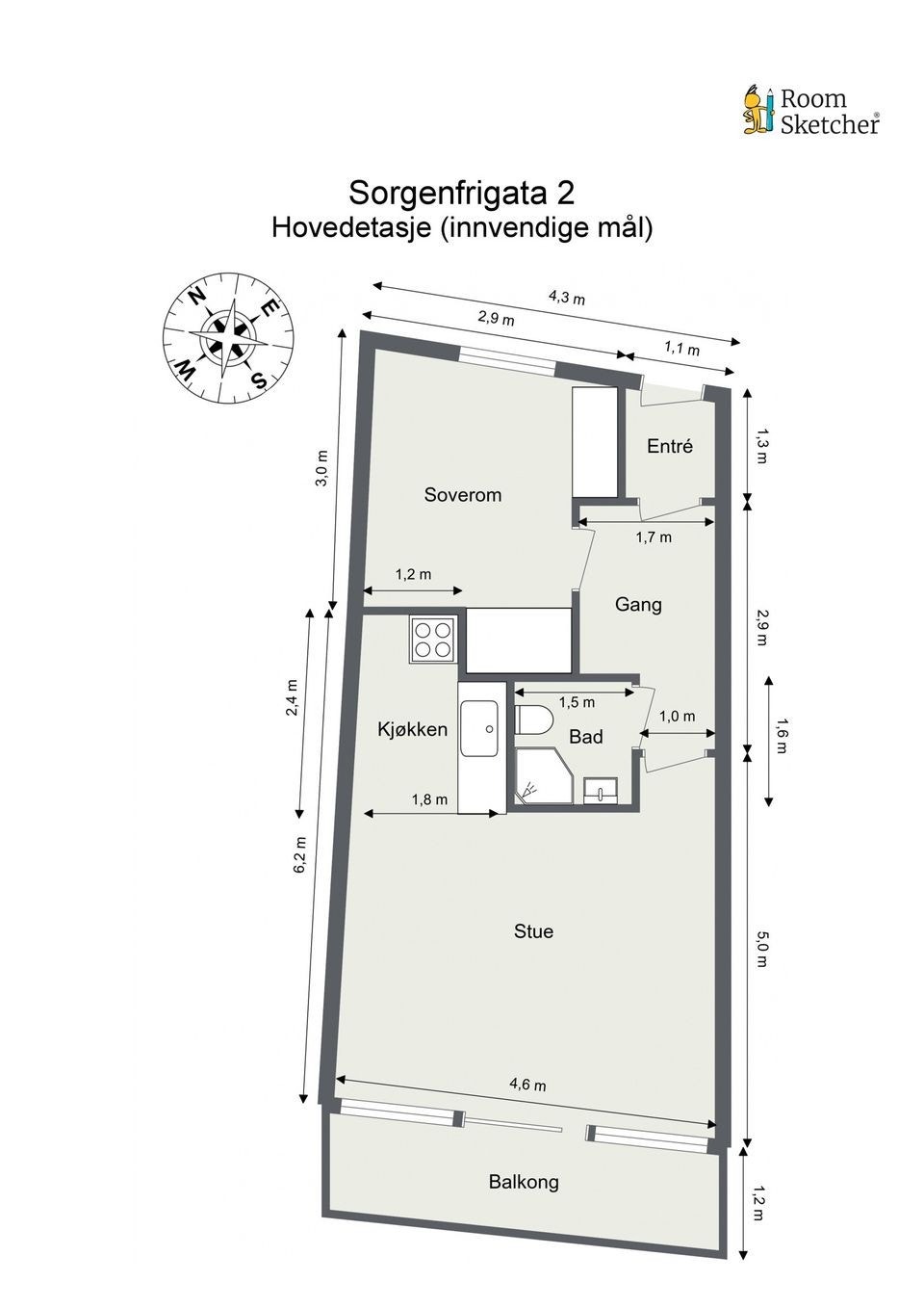Planskisse Galleribilde