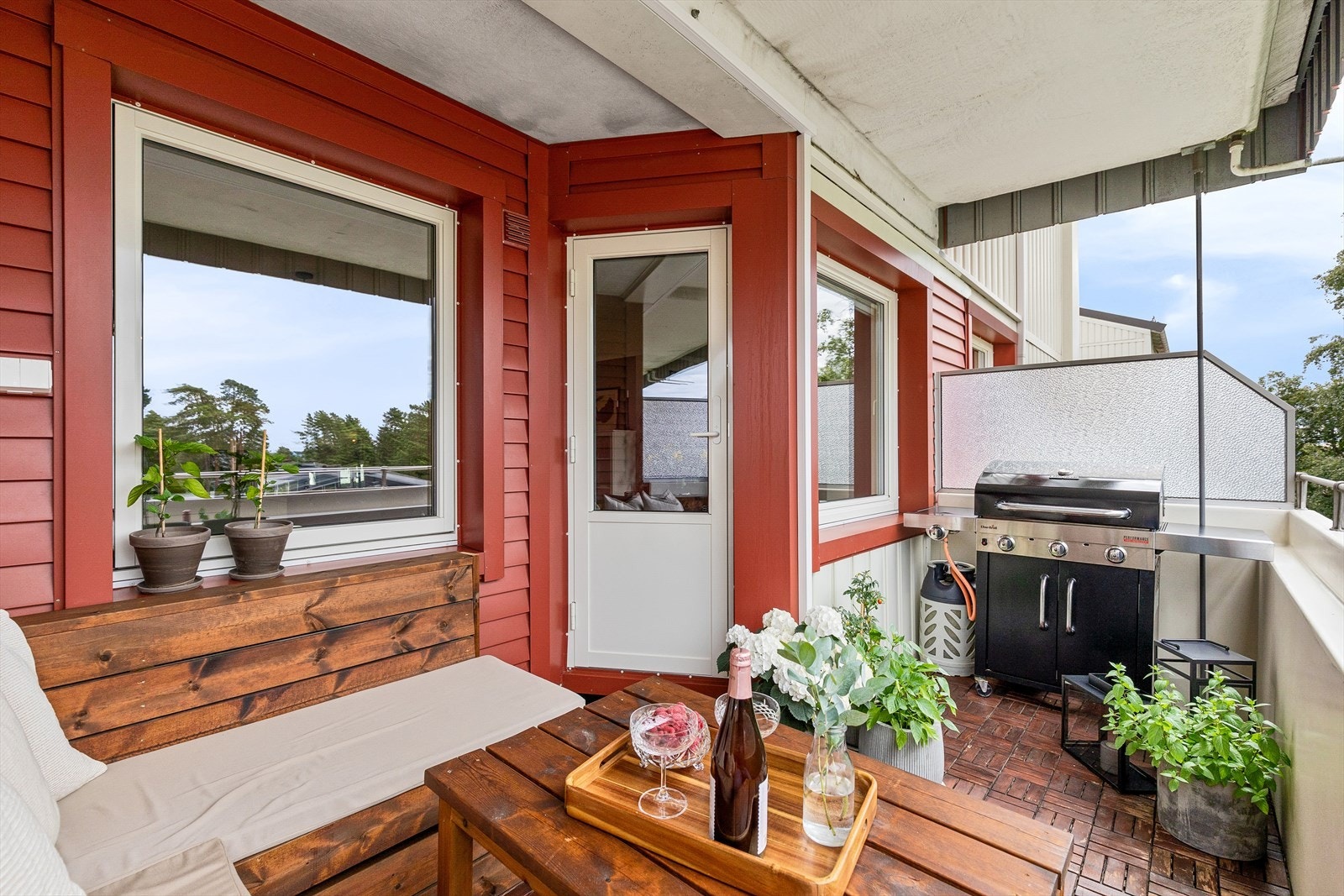 Nordvestvendt balkong med gulvareal på 7,9 m² Galleribilde