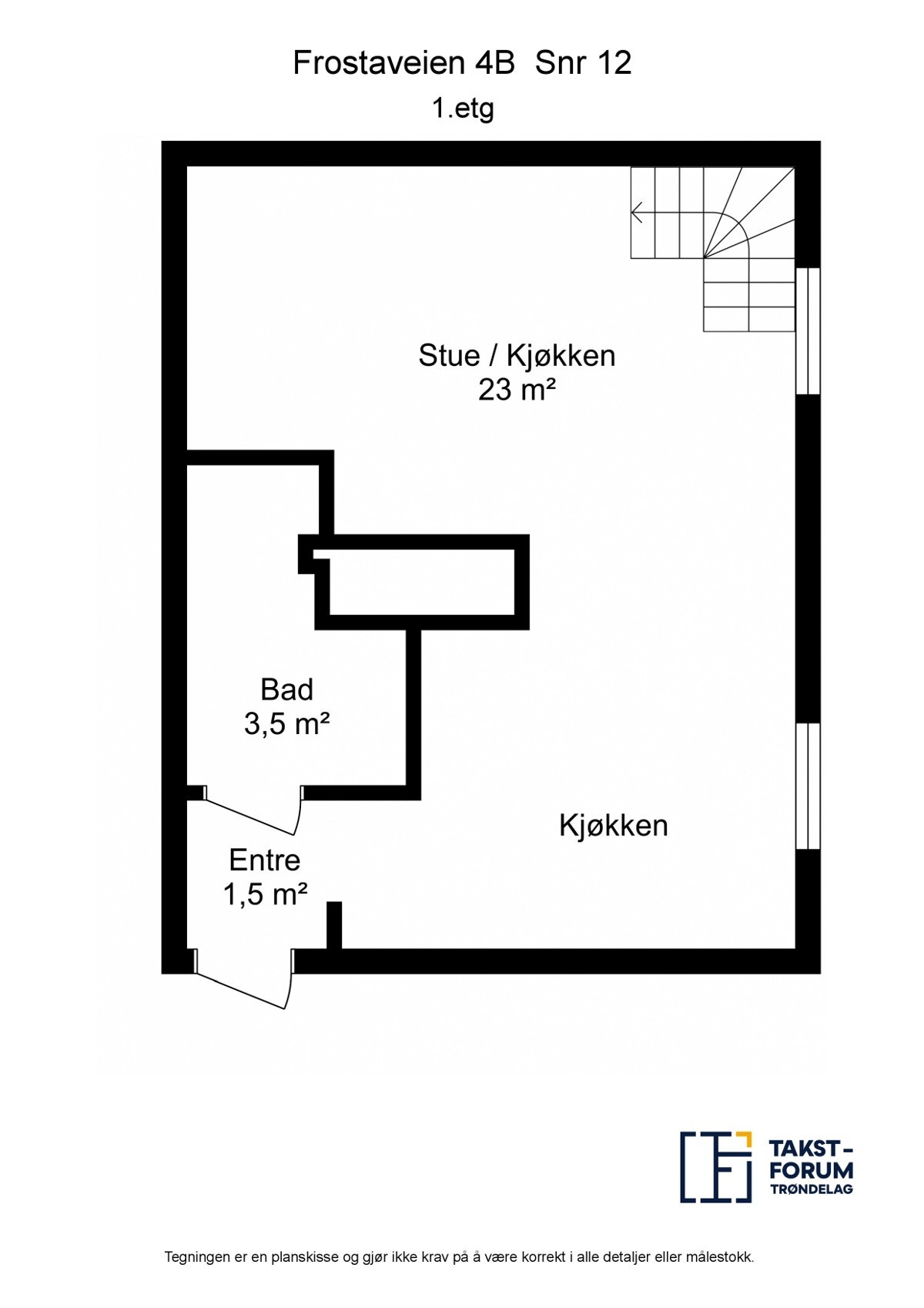 Planskisse første etasje. Galleribilde