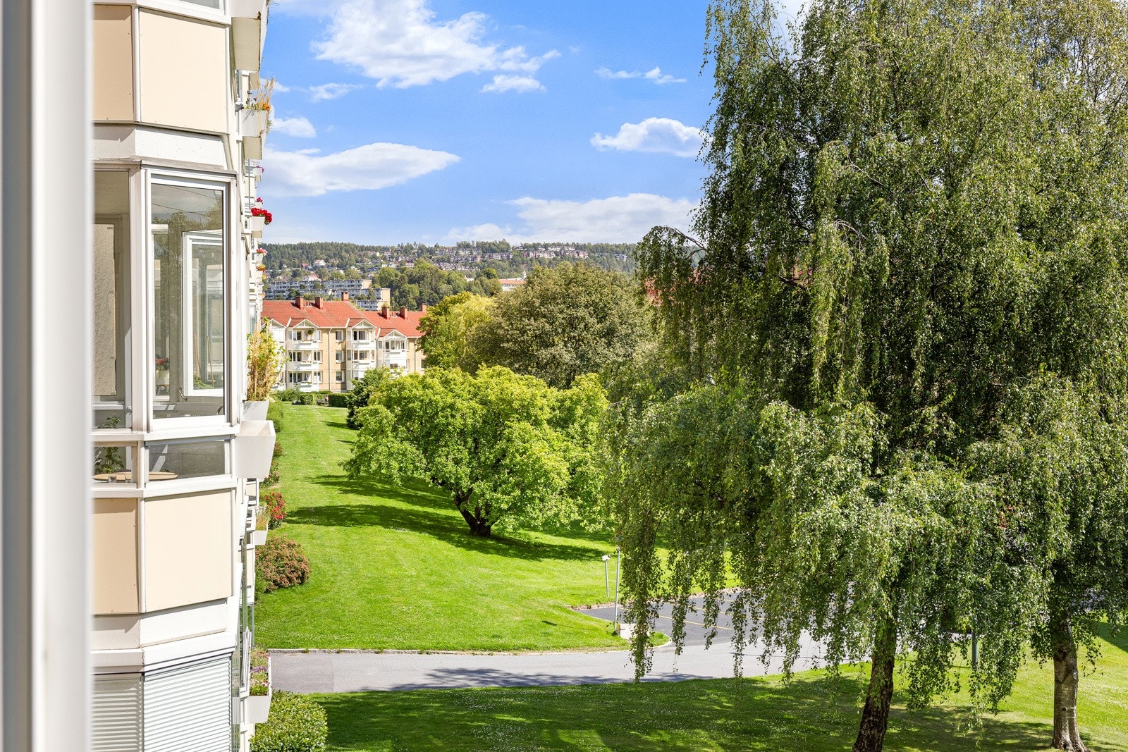 Utsikt fra balkongen Galleribilde