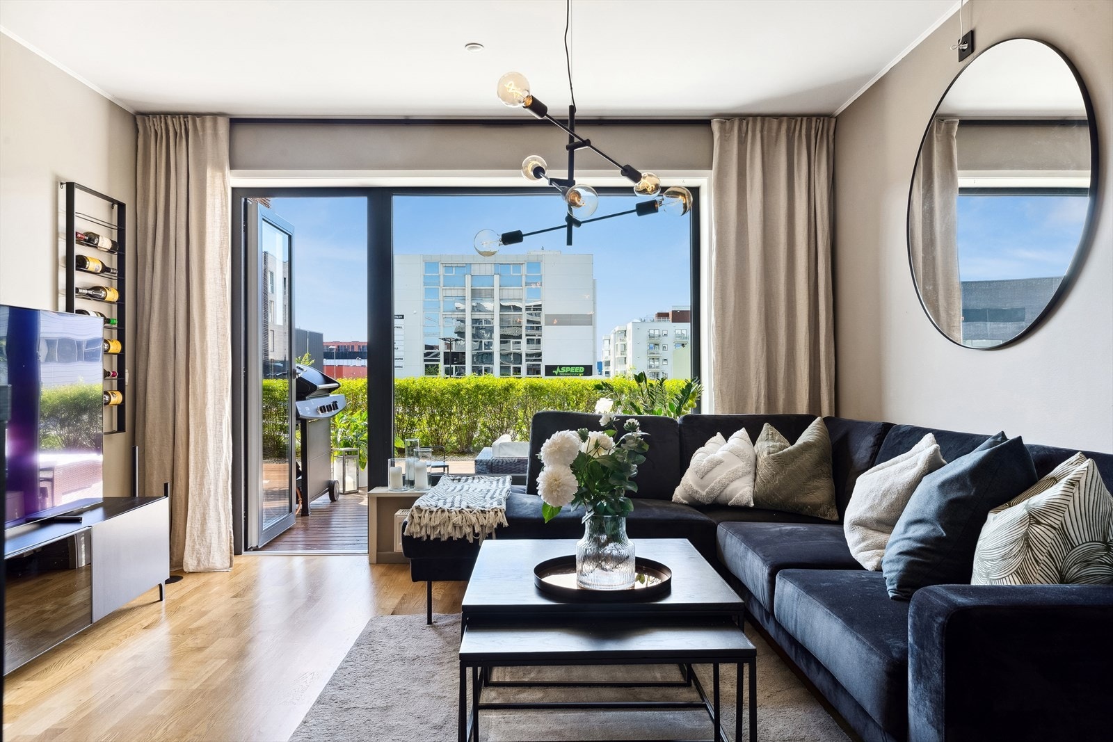 En moderne 2-roms leilighet med god planløsning og en innbydende utførelse. Galleribilde