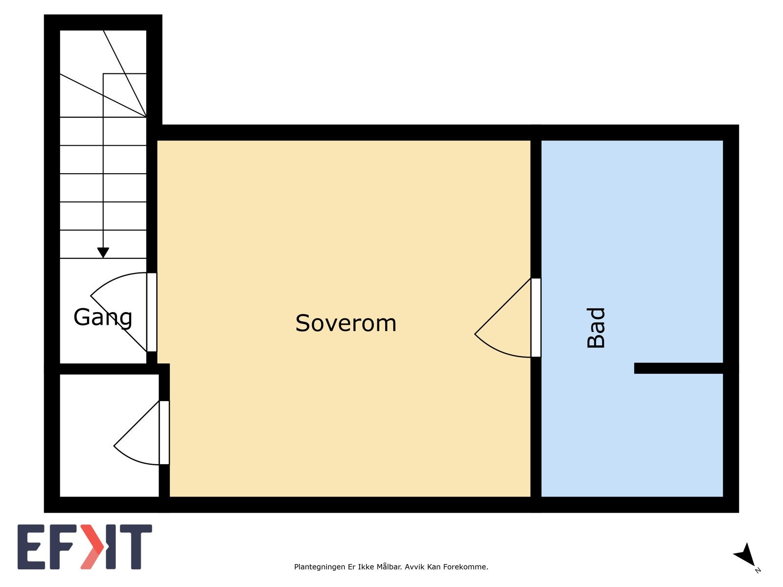 Plantegning loftsetasjen Galleribilde