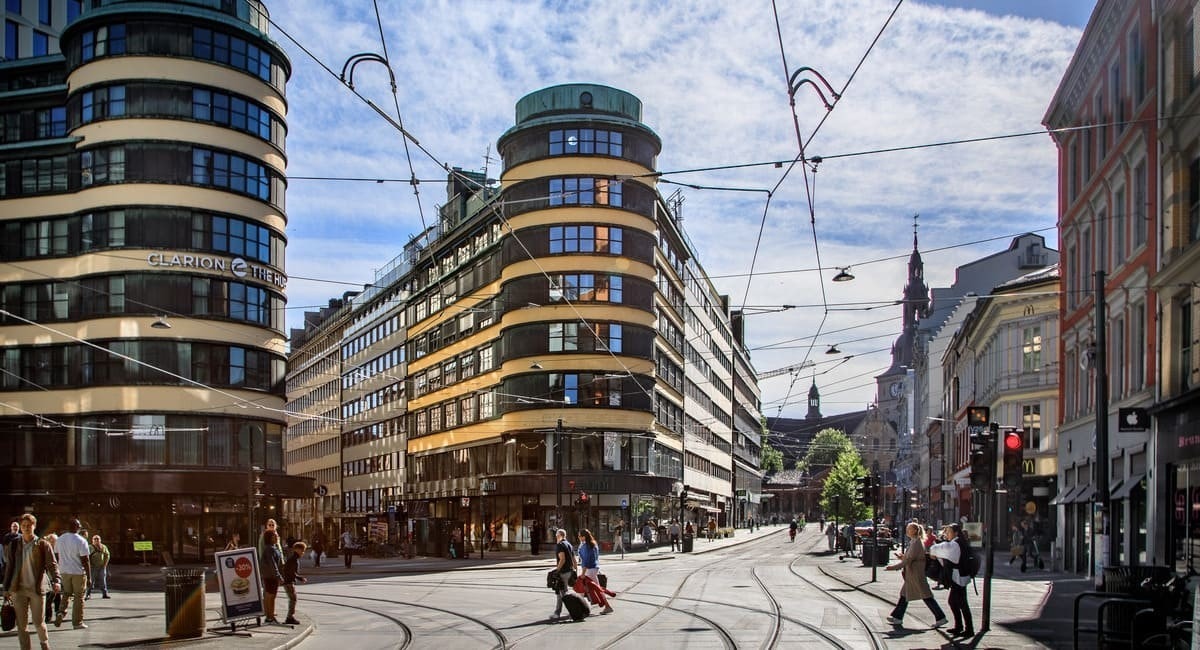 Storgata mot Kirkeristen Galleribilde