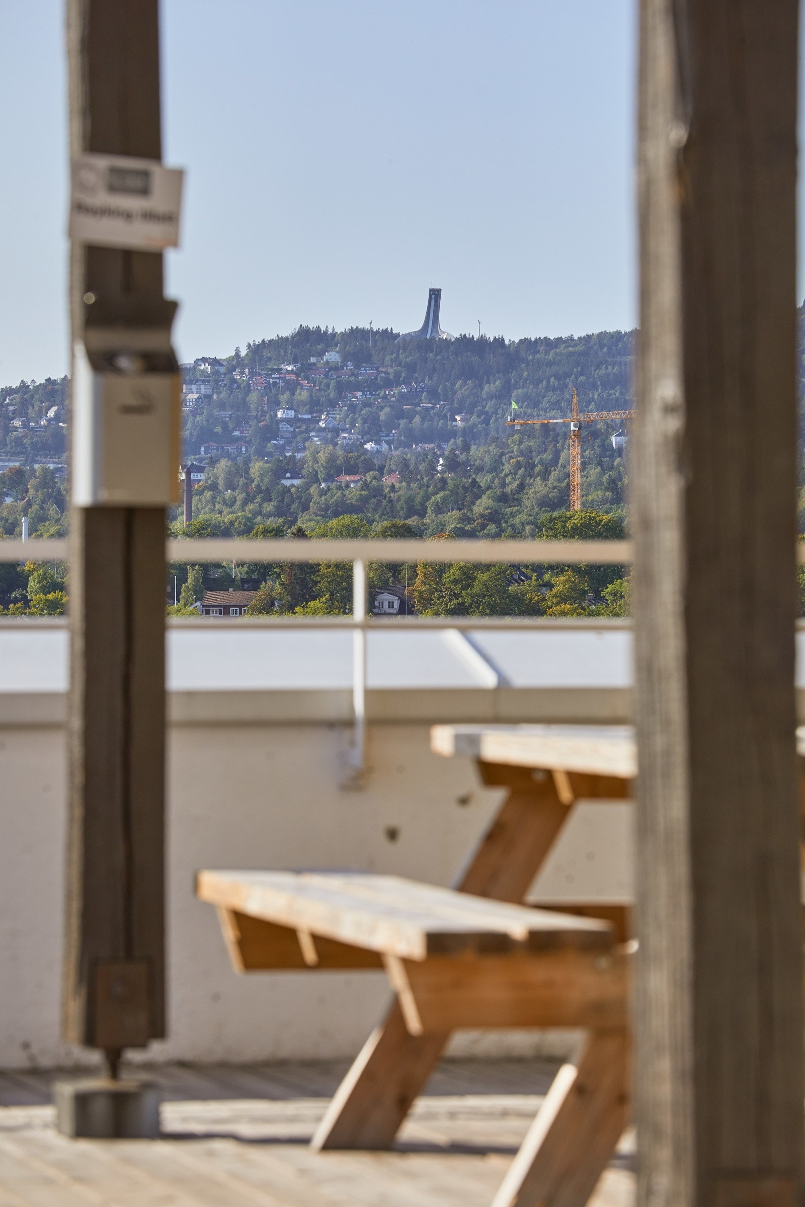Utsikt fra felles takterrasse. Galleribilde
