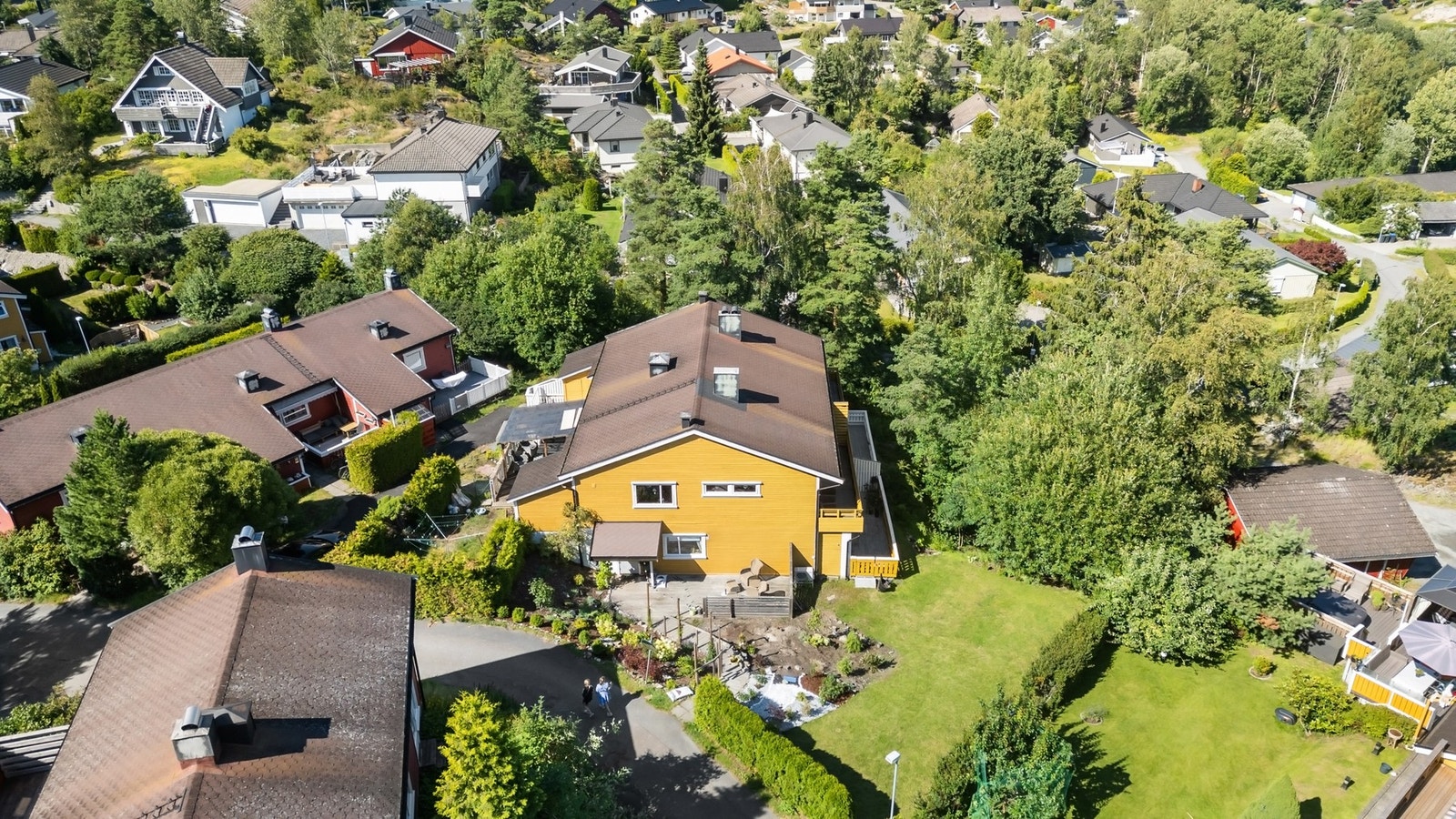 Leiligheten ligger i et veletablert og attraktivt boligområde Galleribilde
