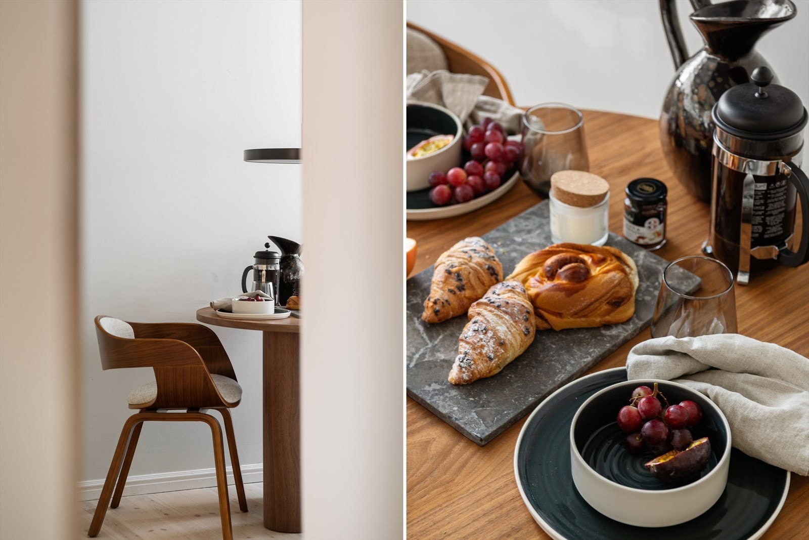 Lett å se for seg frokost- og middagsstunder i disse hyggelige og harmoniske omgivelsene. Galleribilde