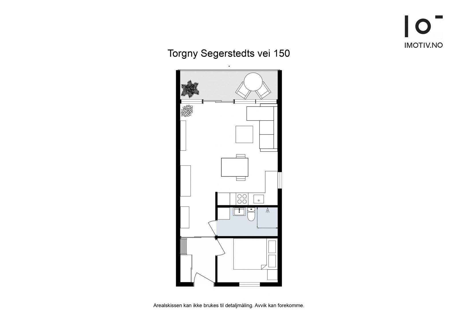 Bad (3,5 m²), Entré (3,9 m²), Stue/kjøkken (29,1 m²), Soverom (6,4 m²) Galleribilde