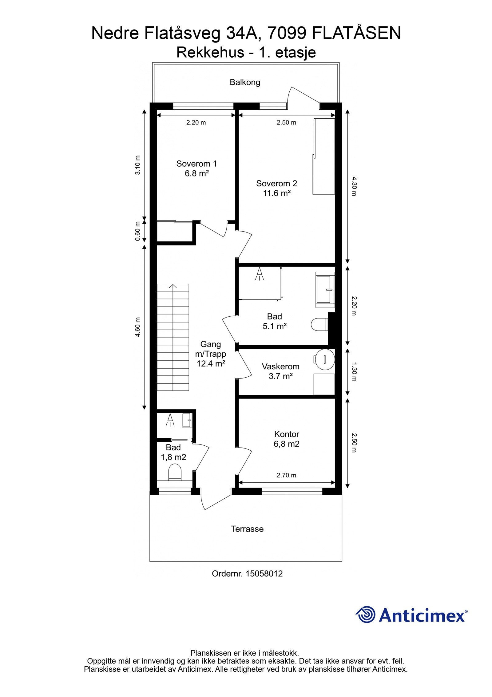 Plantegning 1.etasje Galleribilde