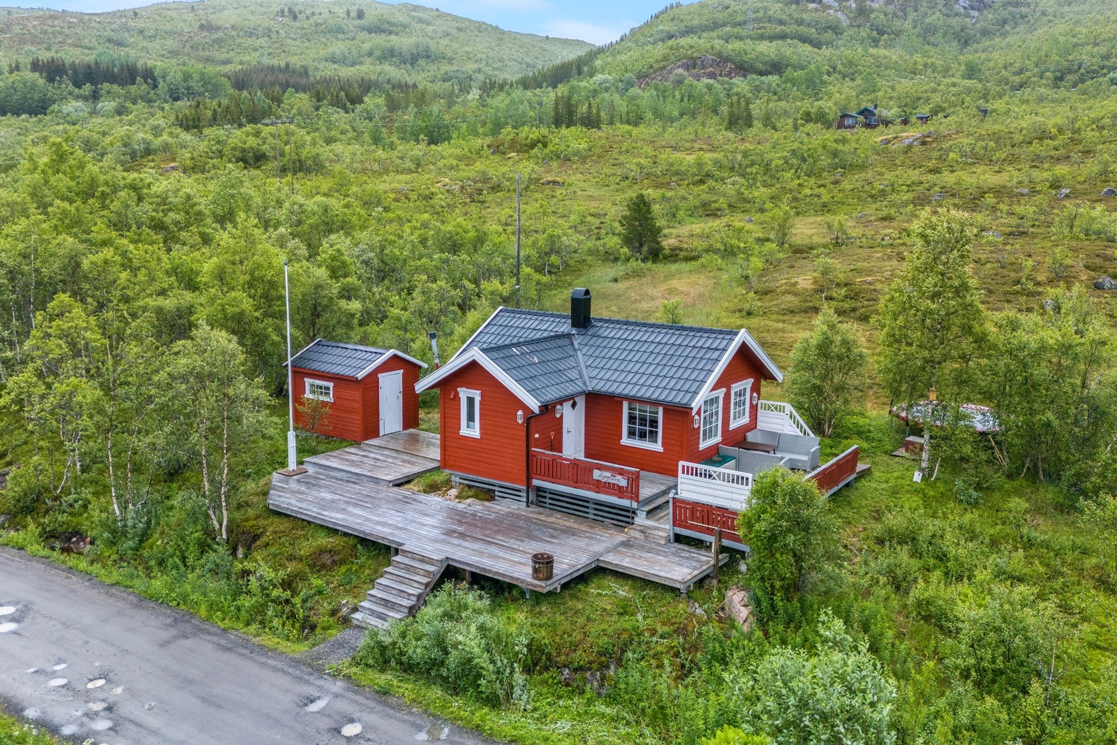 Eiendommen sett fra lufta Galleribilde
