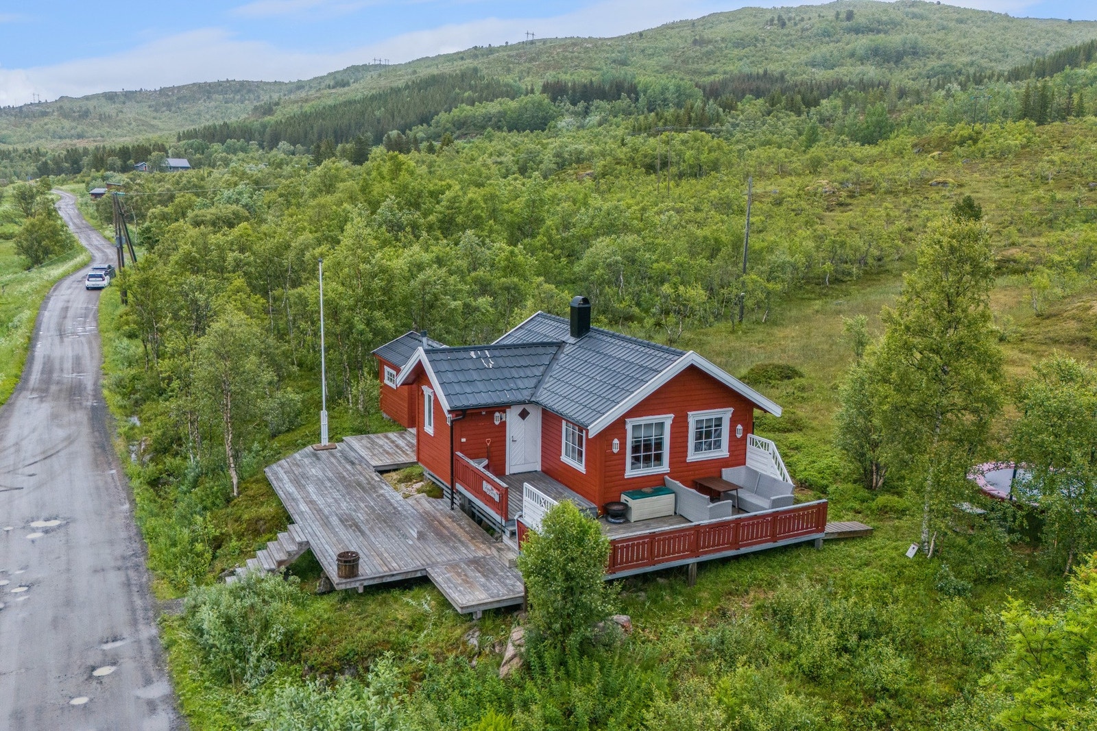 Eiendommen sett fra lufta Galleribilde