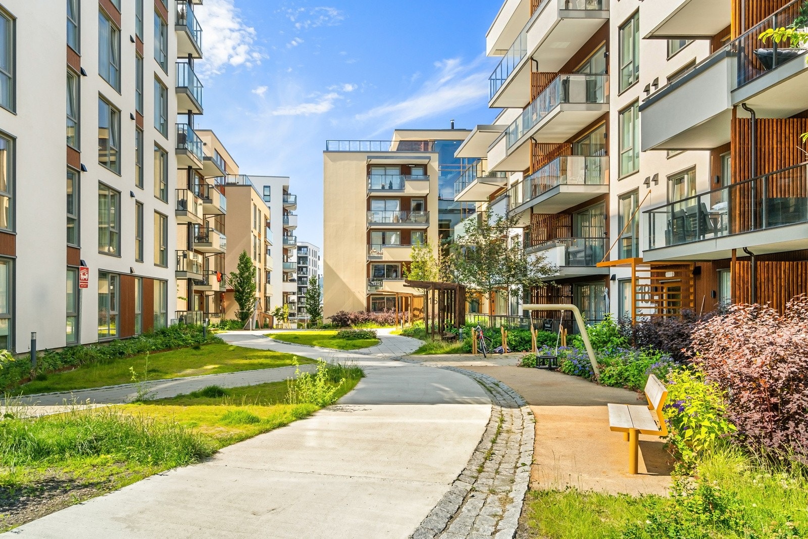 Øvre Nyhavna har en fenomenal beliggenhet i sentrum like ved fjorden. Galleribilde