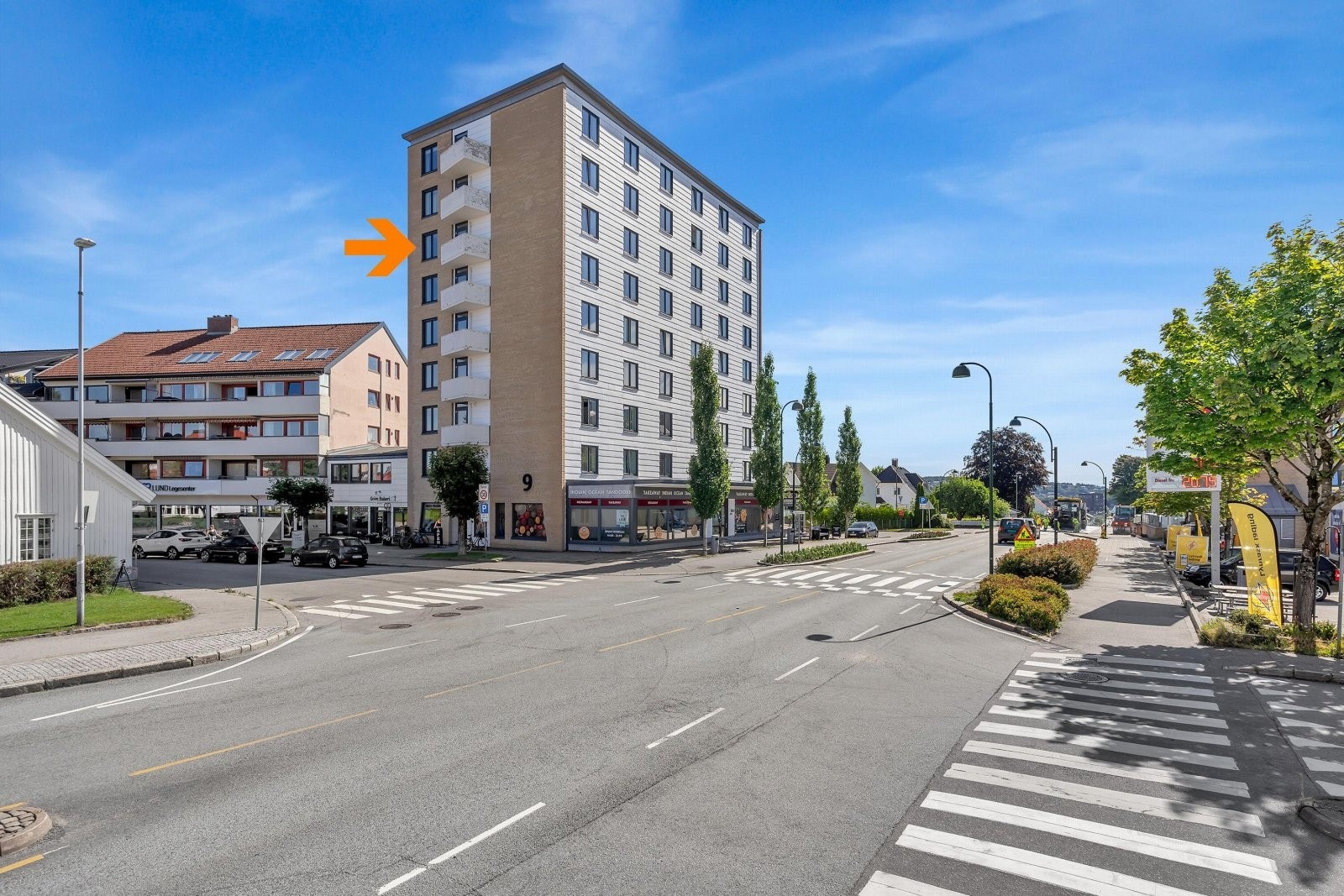 Lys og delikat endeleilighet i 7.etasje Galleribilde