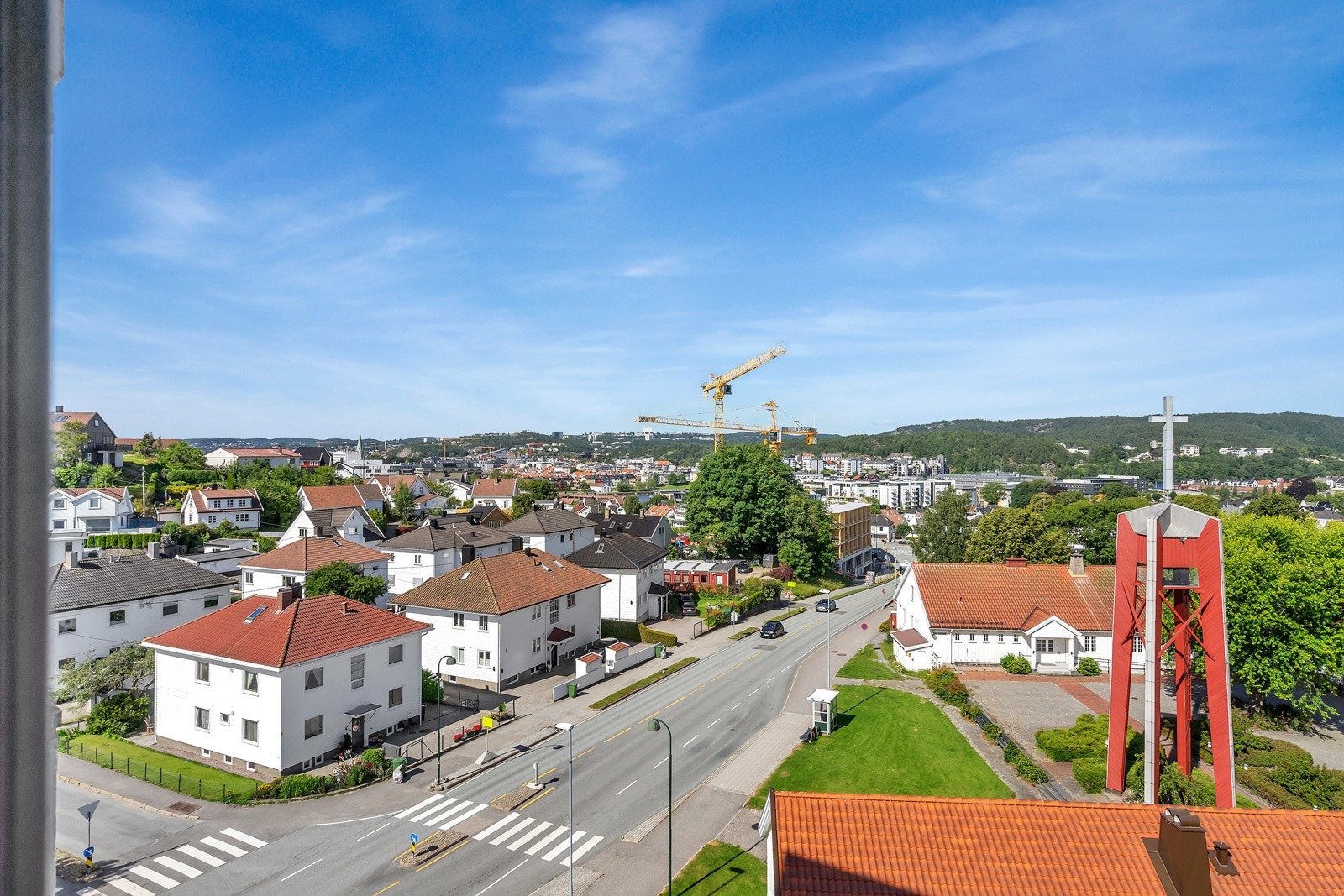 Utiskt over Lund og byen Galleribilde