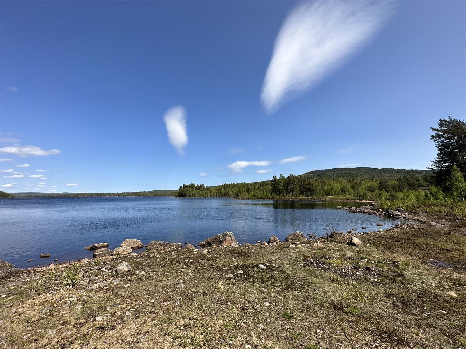 Flotte Halsjøen byr på både fiske- og bademuligheter. Galleribilde
