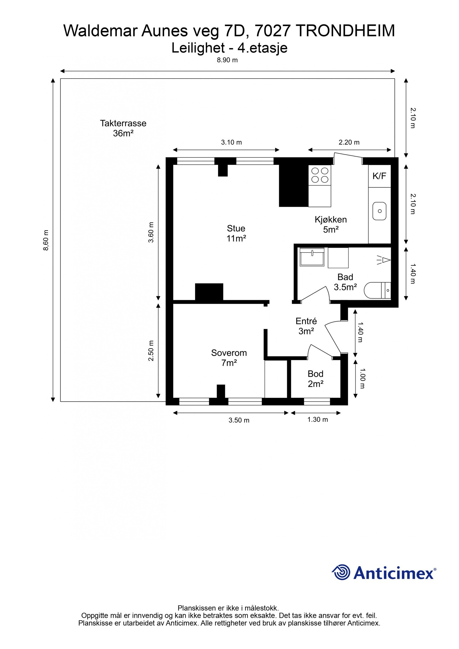 Plantegning Galleribilde