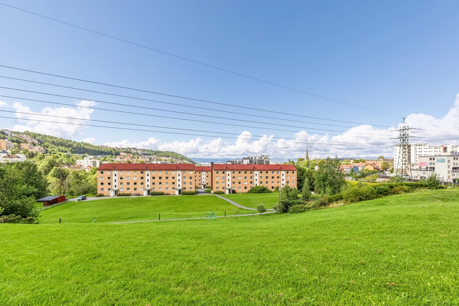 Aksjelaget har flotte felles grøntområder. Galleribilde