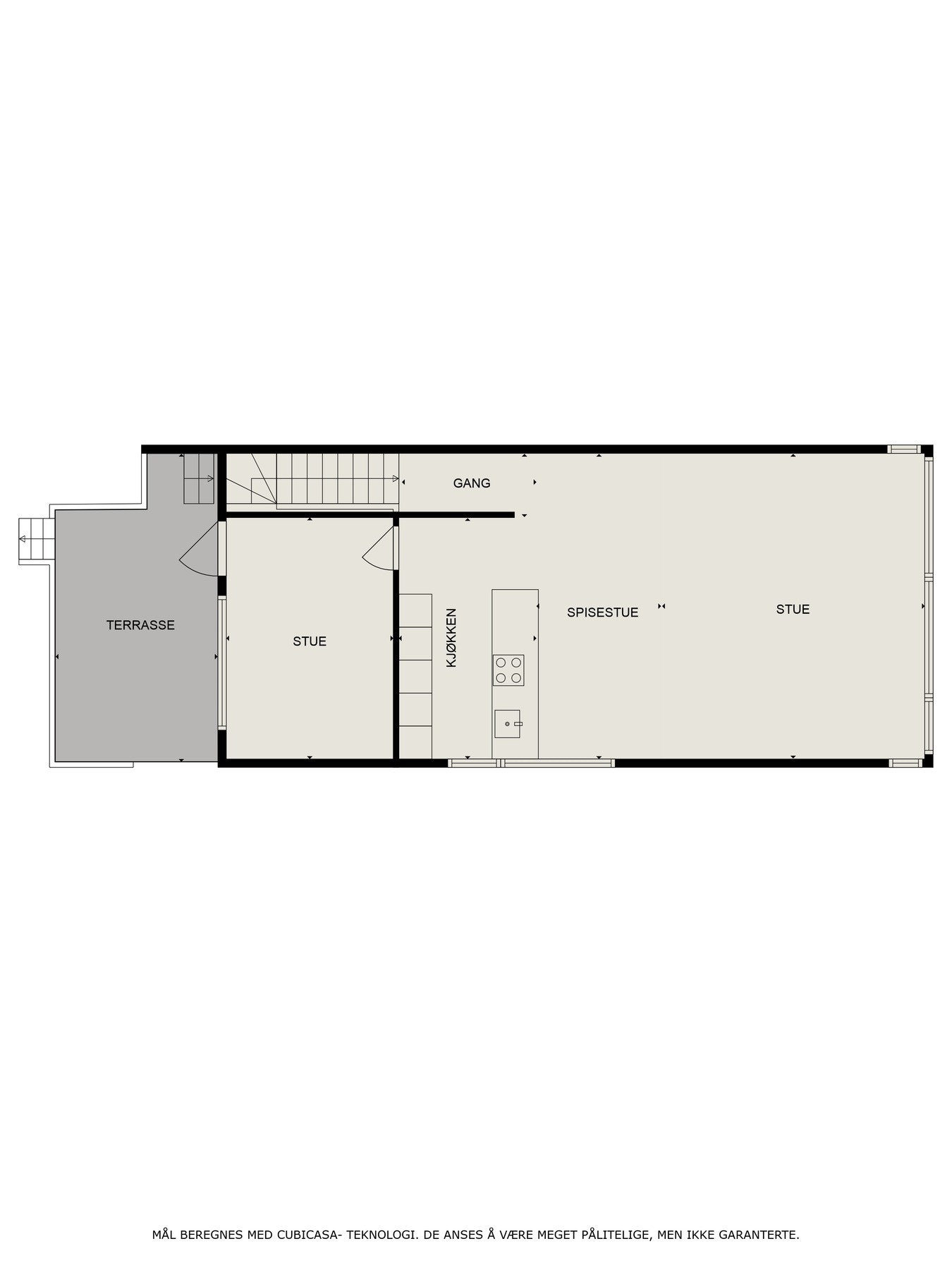 Plantegning 3. plan. Galleribilde