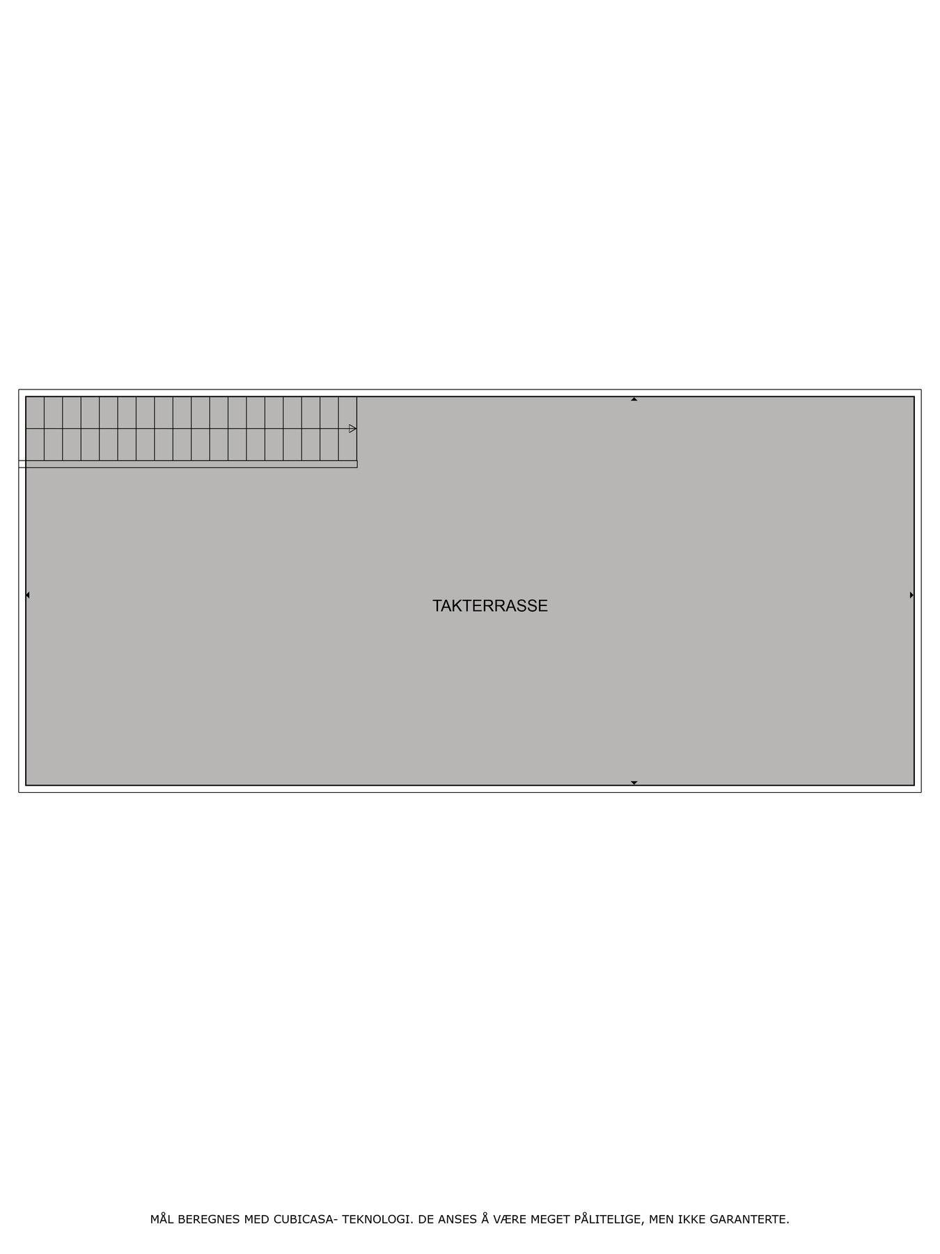 Plantegning takterrasse. Galleribilde