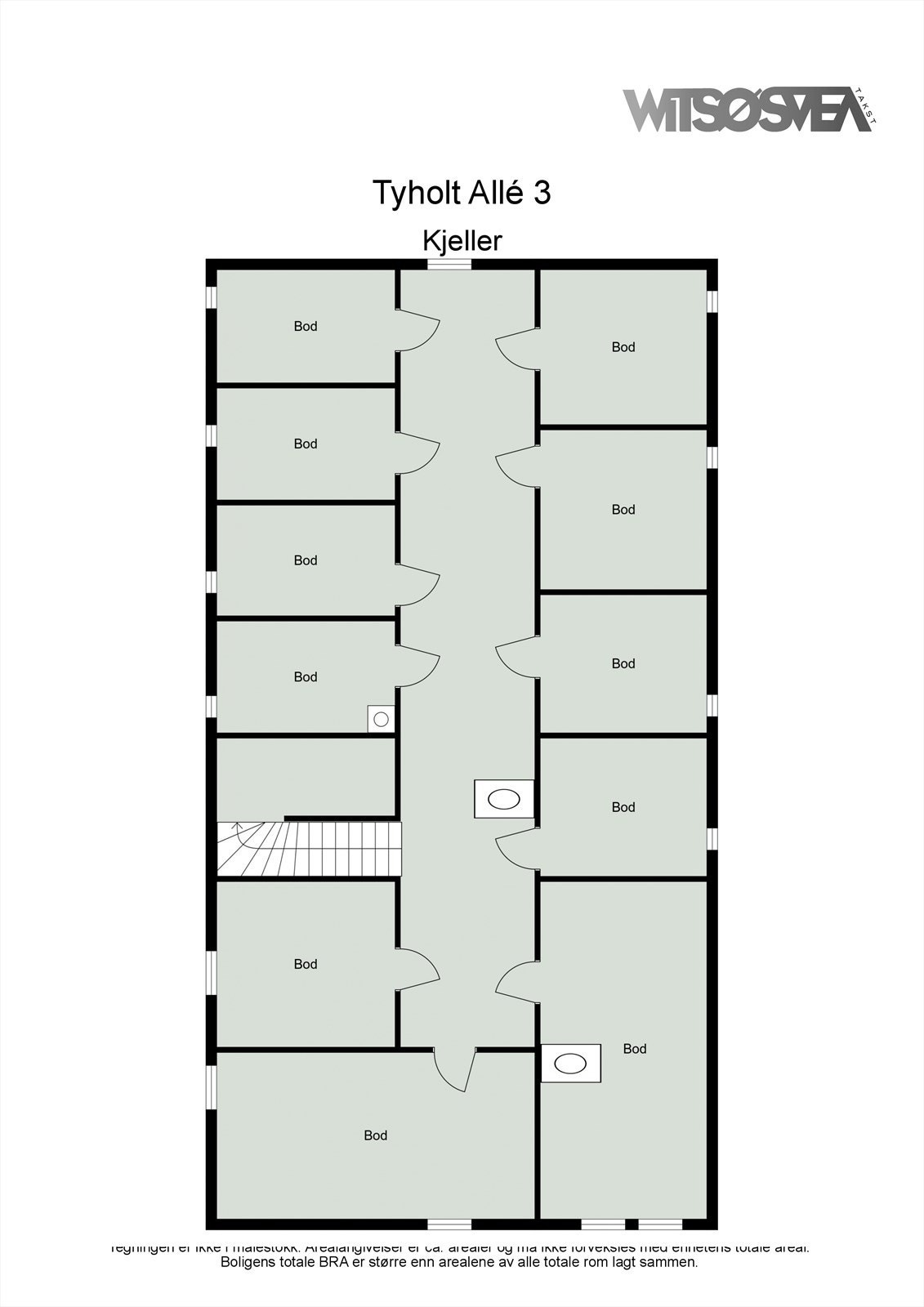 Plantegning kjeller Galleribilde