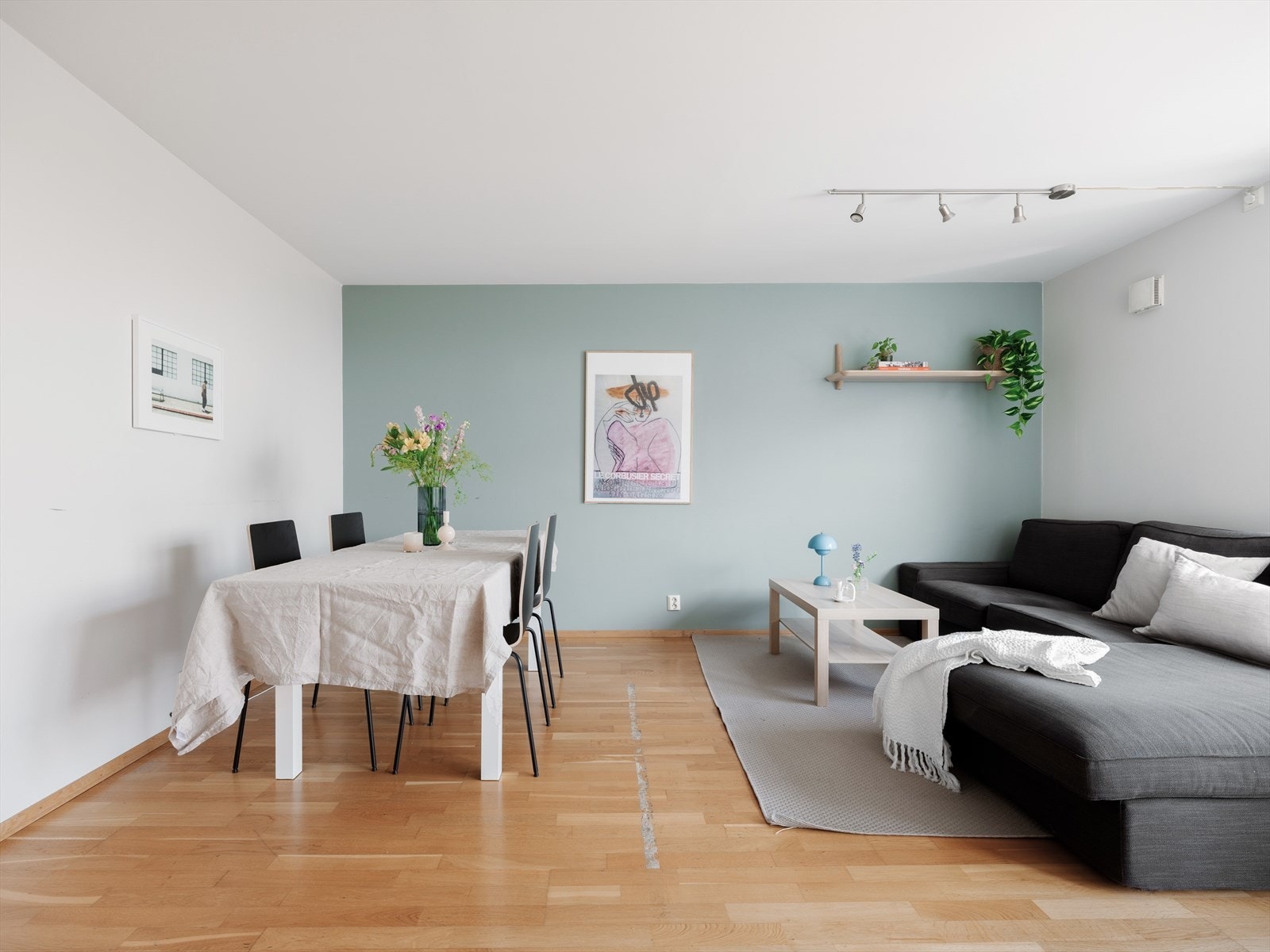 Den gode planløsningen gir varierte møbleringsmuligheter. Galleribilde