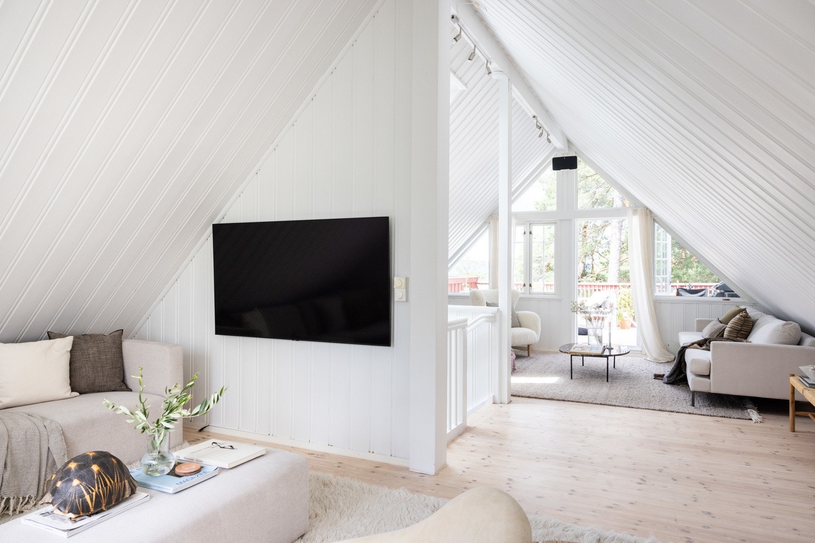 Loftstuen er et sjarmerende og allsidigrom som åpner for flere innredningsmuligheter. Galleribilde