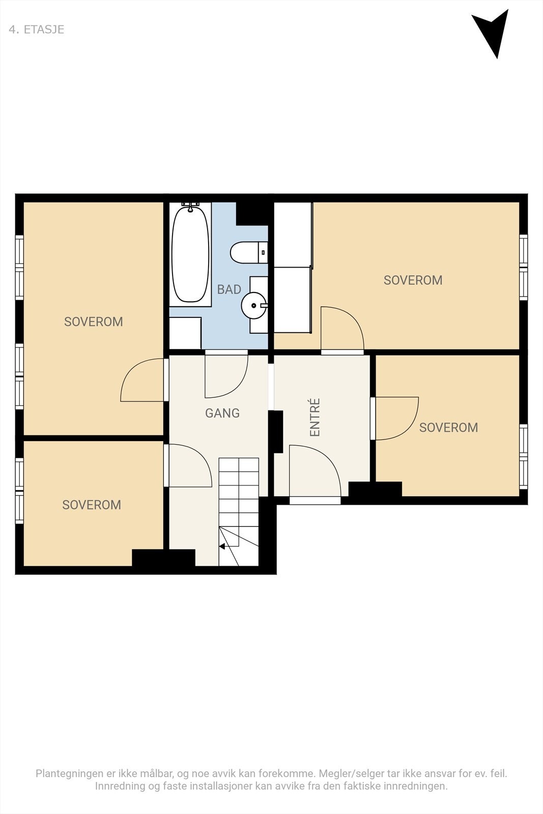 Plantegning - 4.etasje Galleribilde