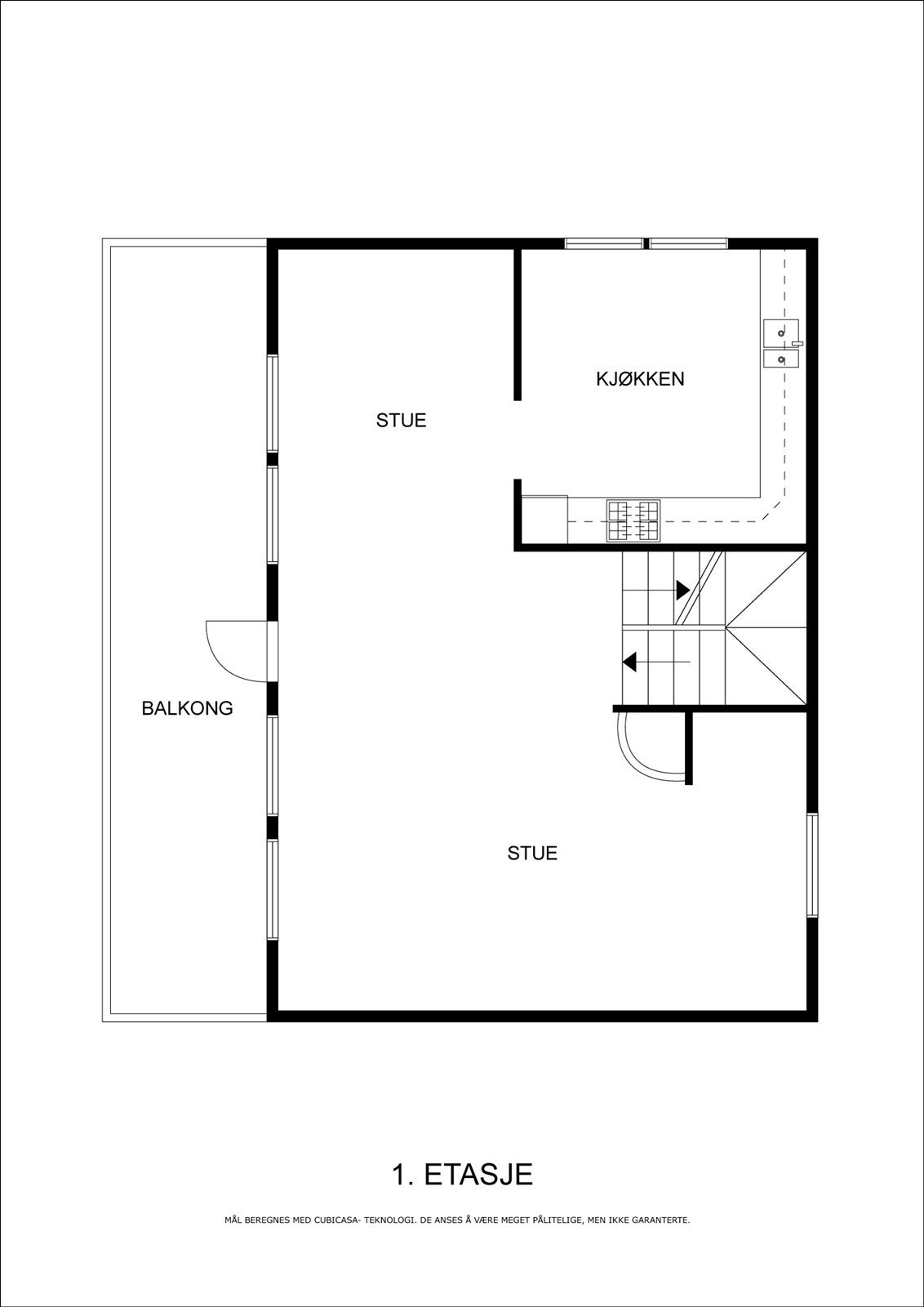 Plantegning 1. etasje. Galleribilde
