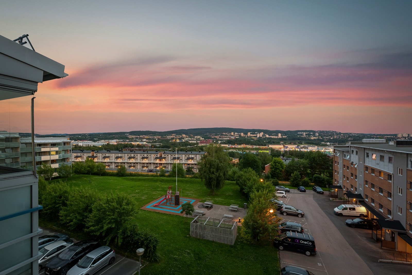 Unik utsikt på kveldene. Galleribilde