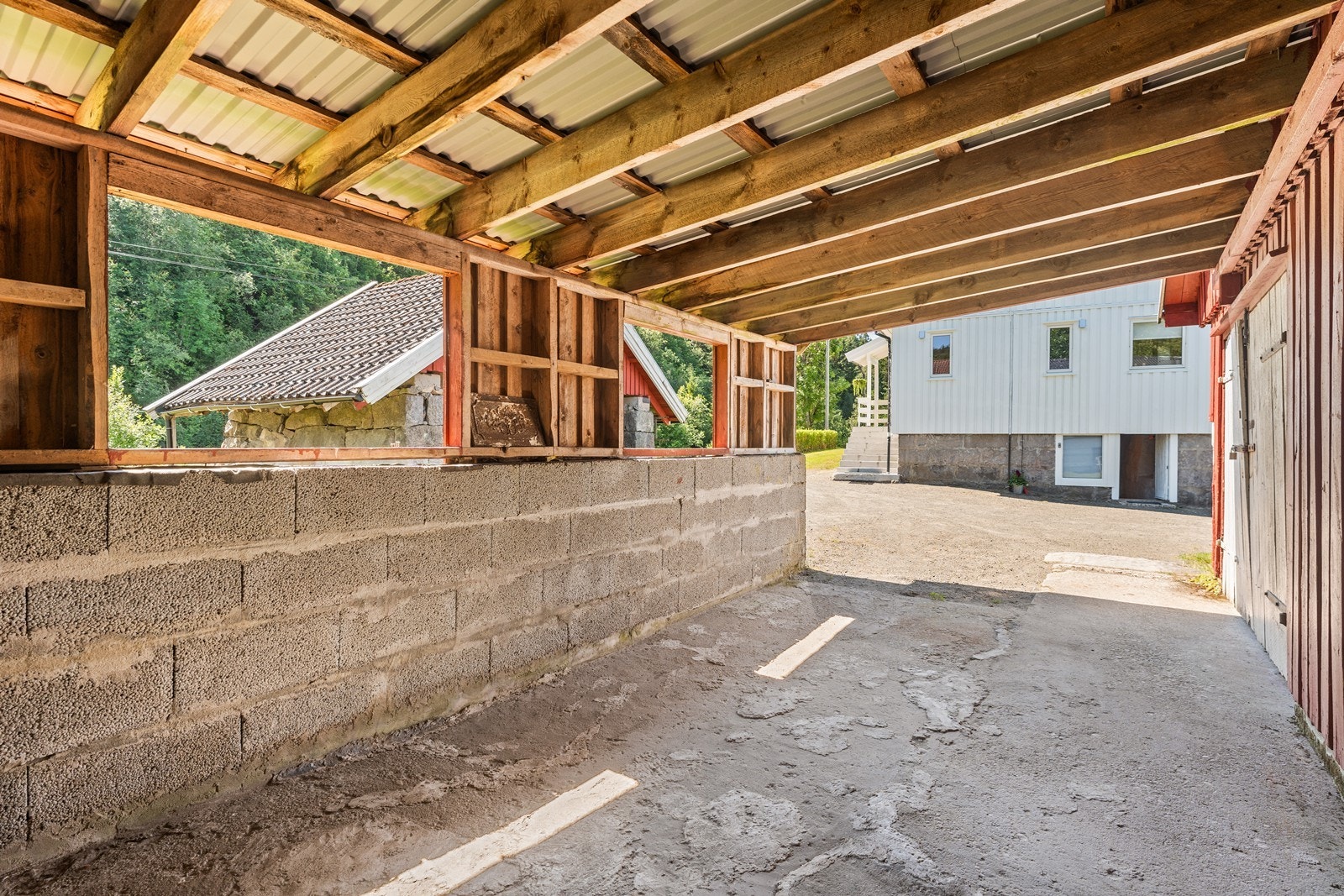 Enkel carport Galleribilde
