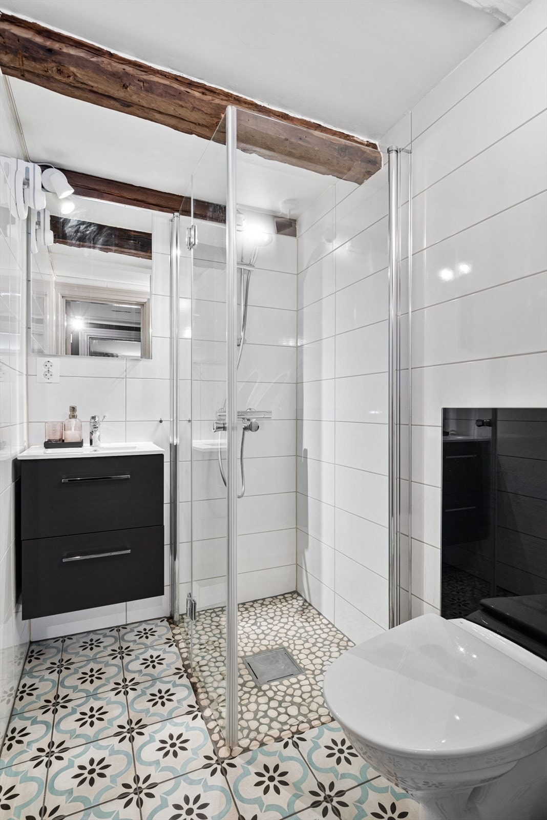 Bad 1. etasje. Badet var nytt i 2019. Galleribilde