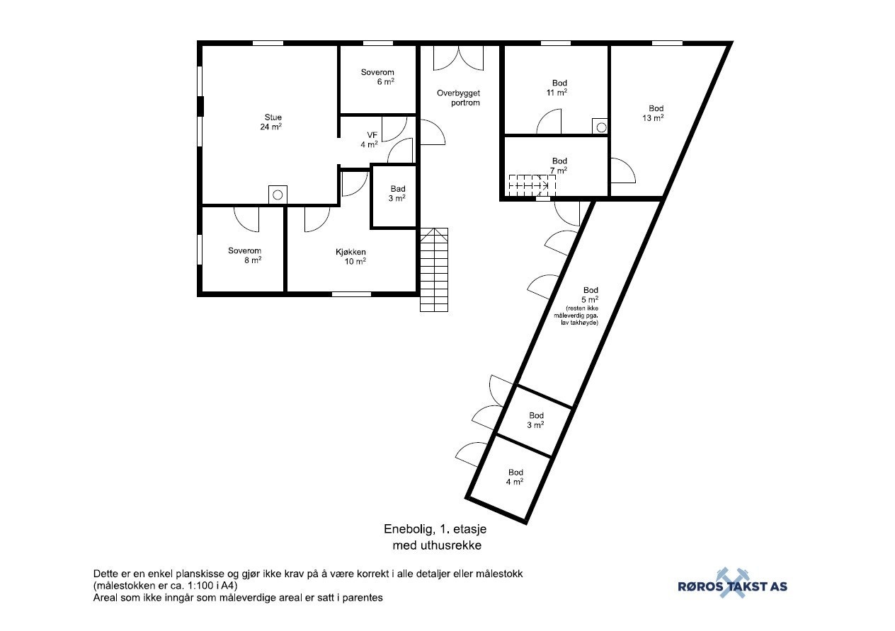 Planskisse 1.etg. Galleribilde