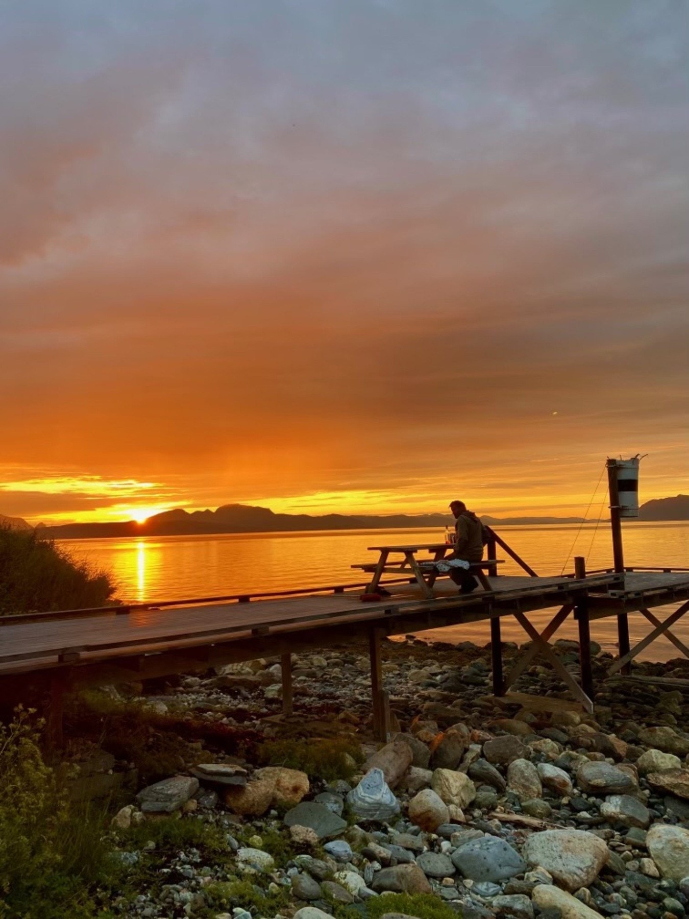 Her kan du nyte flott solnedgang. Galleribilde