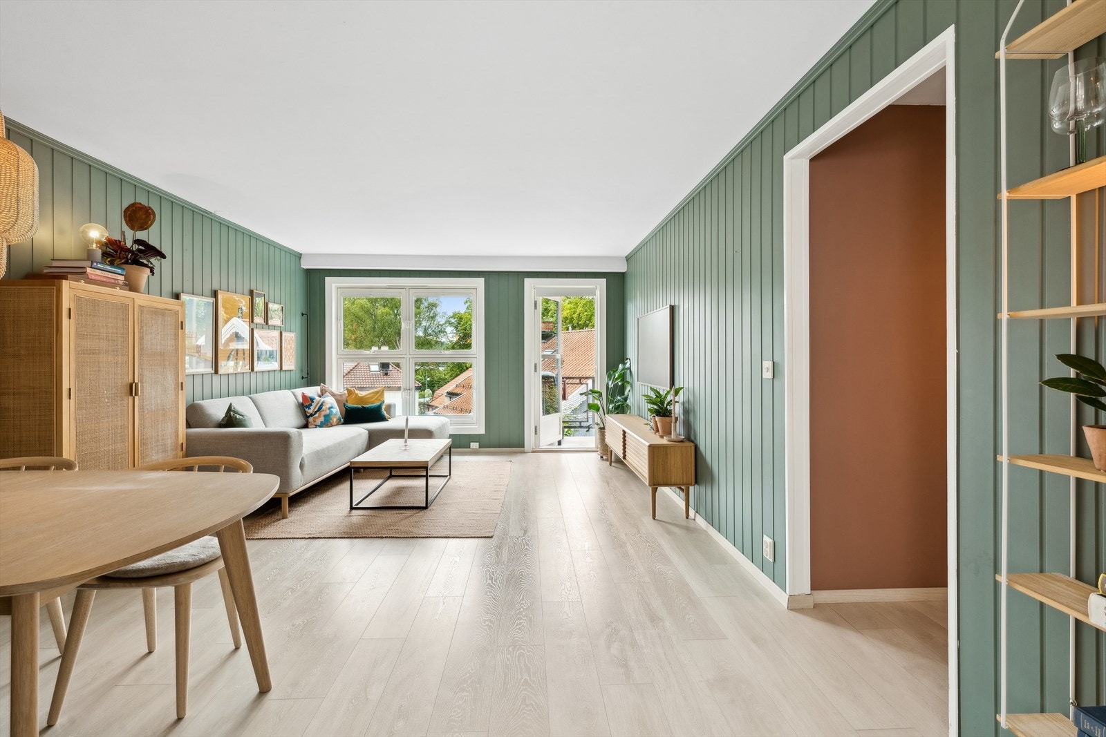 Det er god plass til møblering i flere soner. Galleribilde