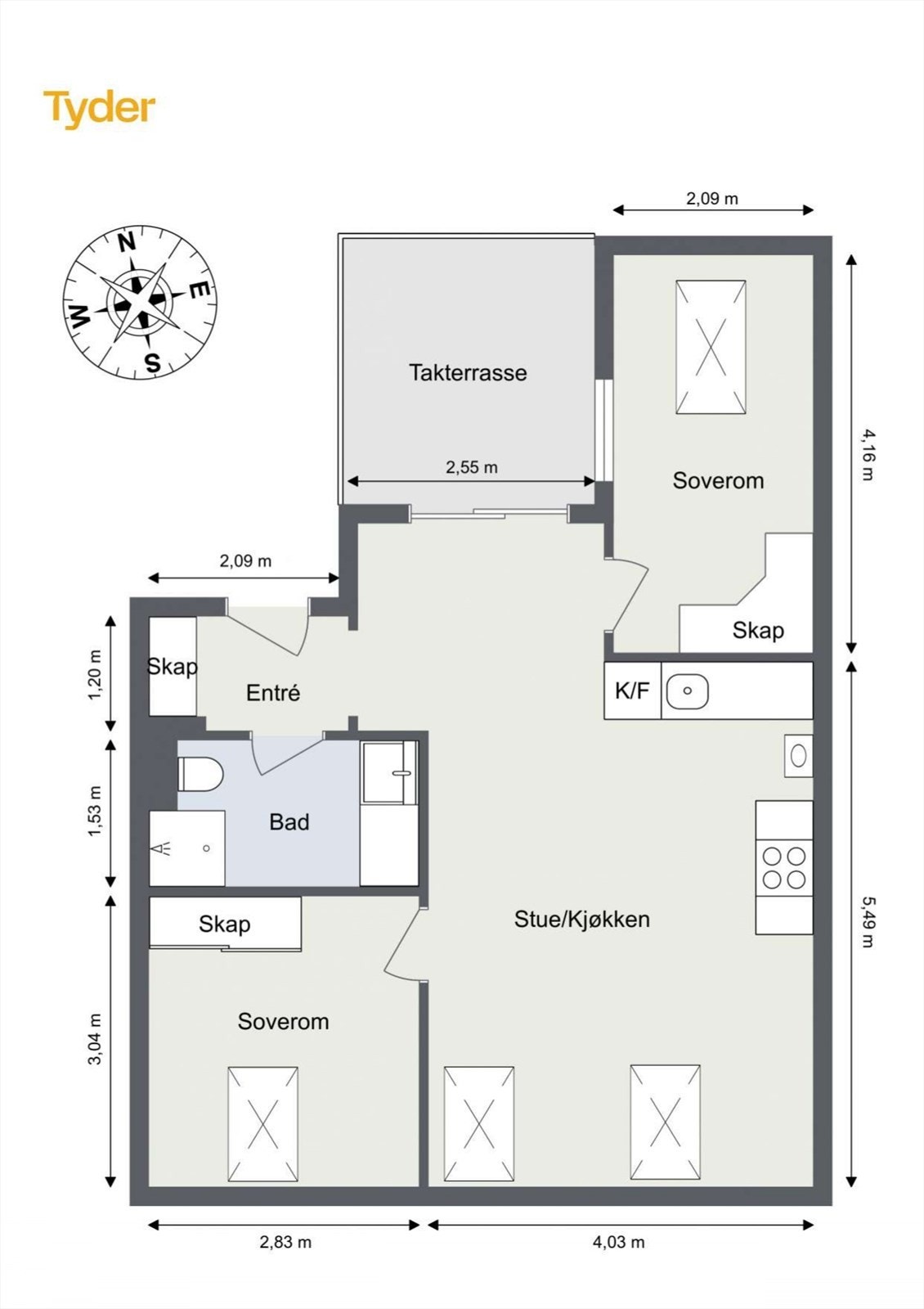 Plantegning Galleribilde